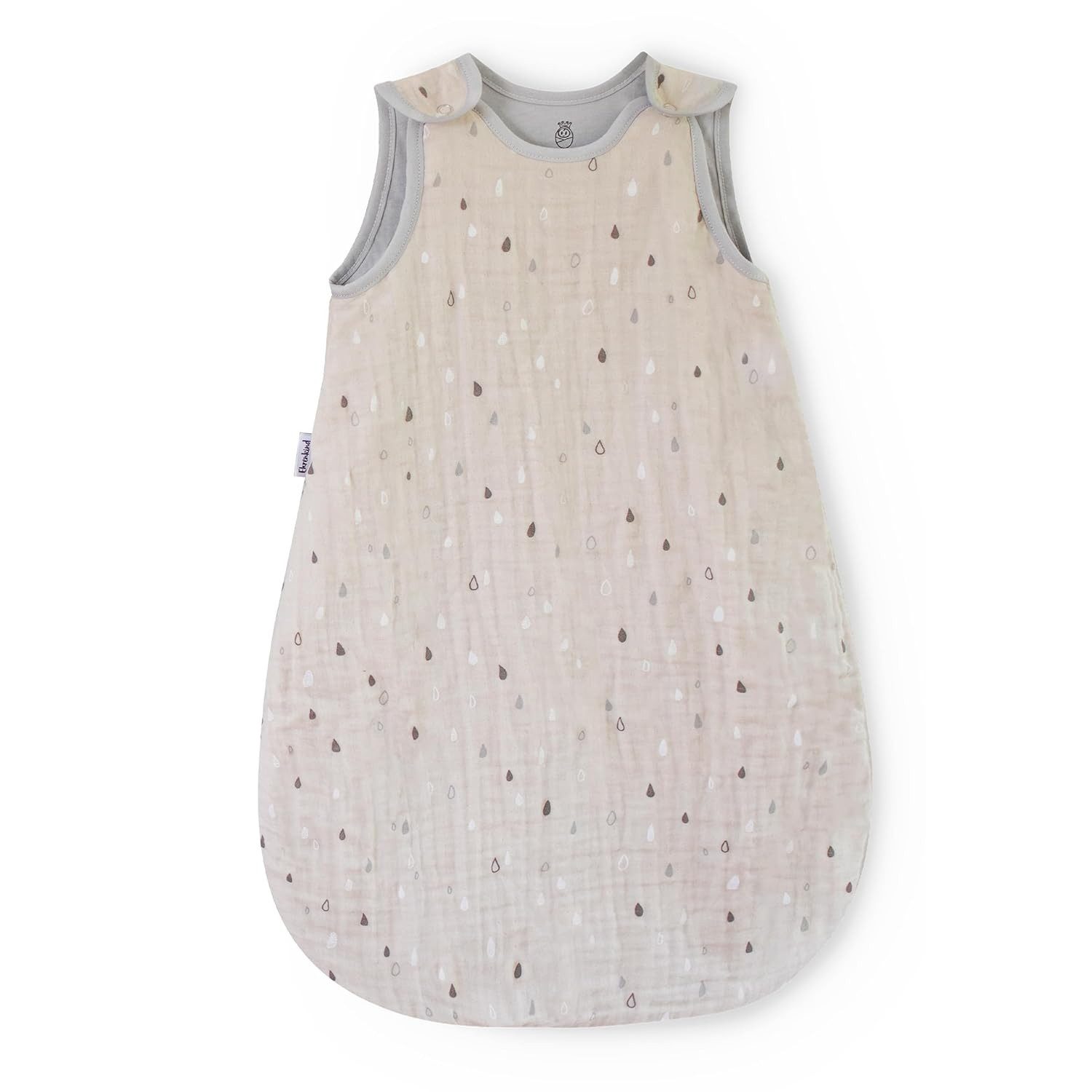 Babyschlafsack Sommer, Rund aus Musselin