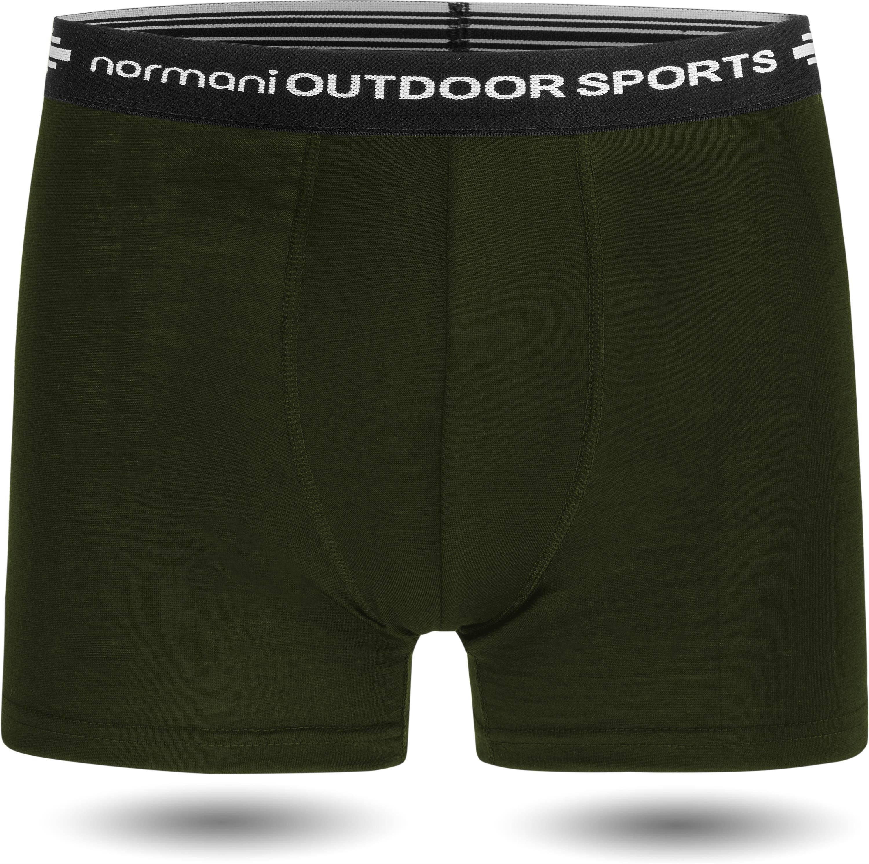 normani Retro Boxer 2er Pack Herren Merino Boxershorts Unterhose Sportunterhose Funktionsunterwäsche aus 100% Merinowolle – Bild 2 von 5