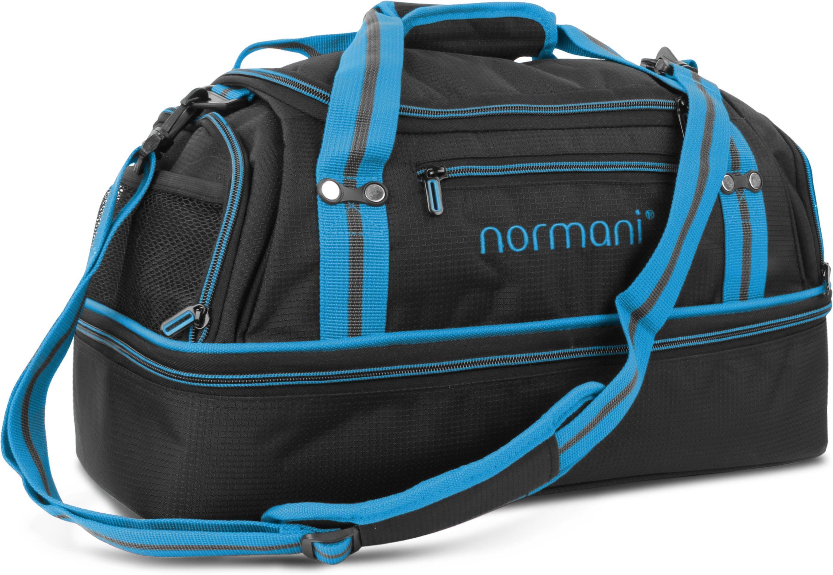 normani Sporttasche Sporttasche 28 5 Blau mit l Fächern Trainingstasche Südpass