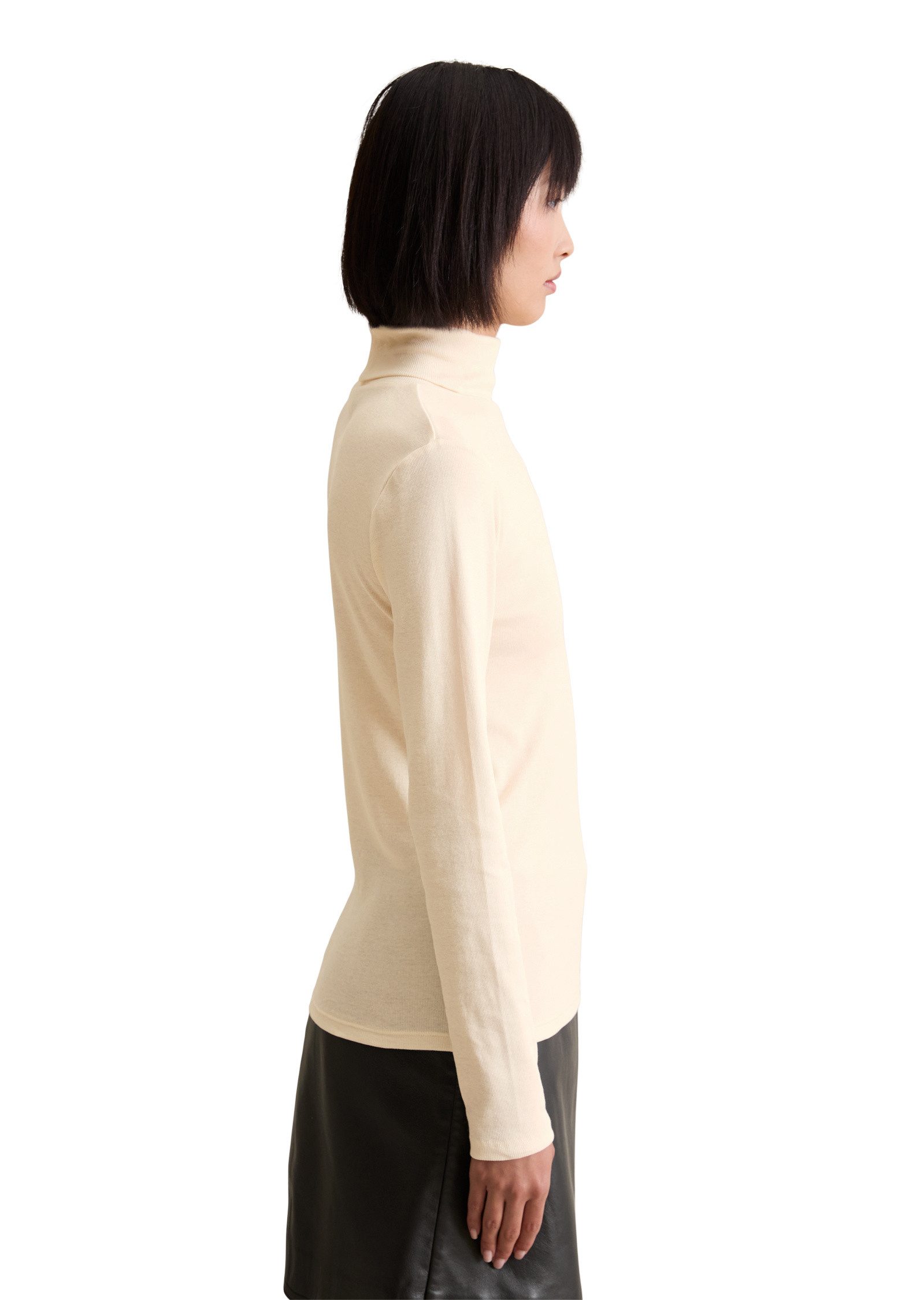 Marc O'Polo DENIM Langarmshirt aus softem Ripp-Jersey günstig online kaufen