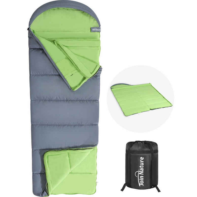 Join Nature Deckenschlafsack Schlafsäcke für Erwachsene Doppelschlafsack Mumienschlafsack (1er-Pack), Wasserdichter Leichter für Camping Reisen Outdoor