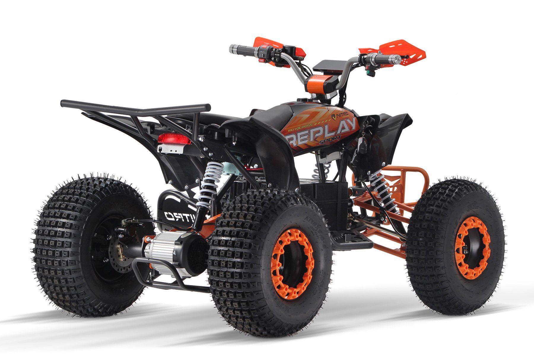 ATV Quad mit 8" Differential 48V Motors Nitro E-Quad Elektro Replay midi 1000W Orange Kinder