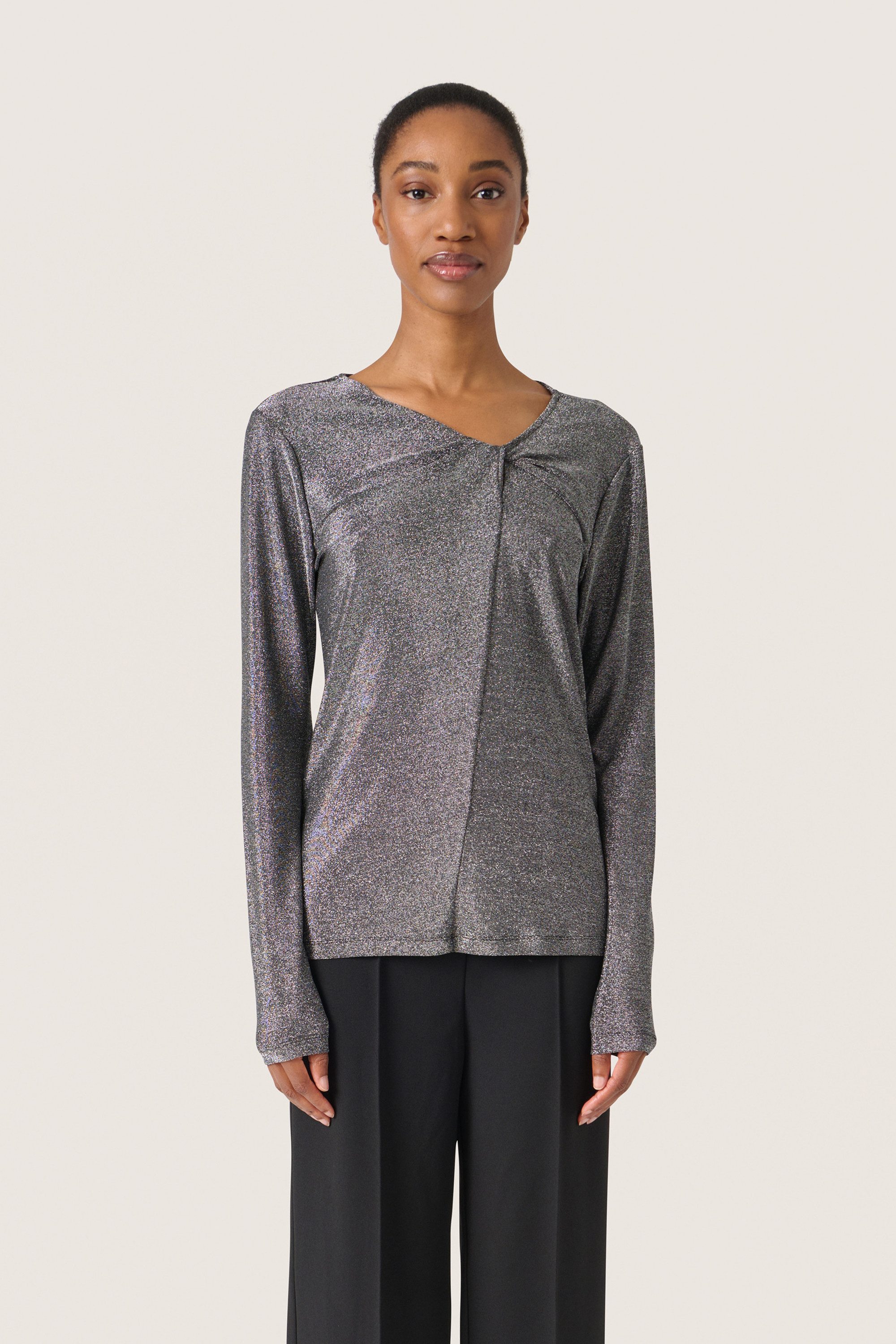 SOAKED IN LUXURY Langarmbluse Langarm-Shirt SLSkylara