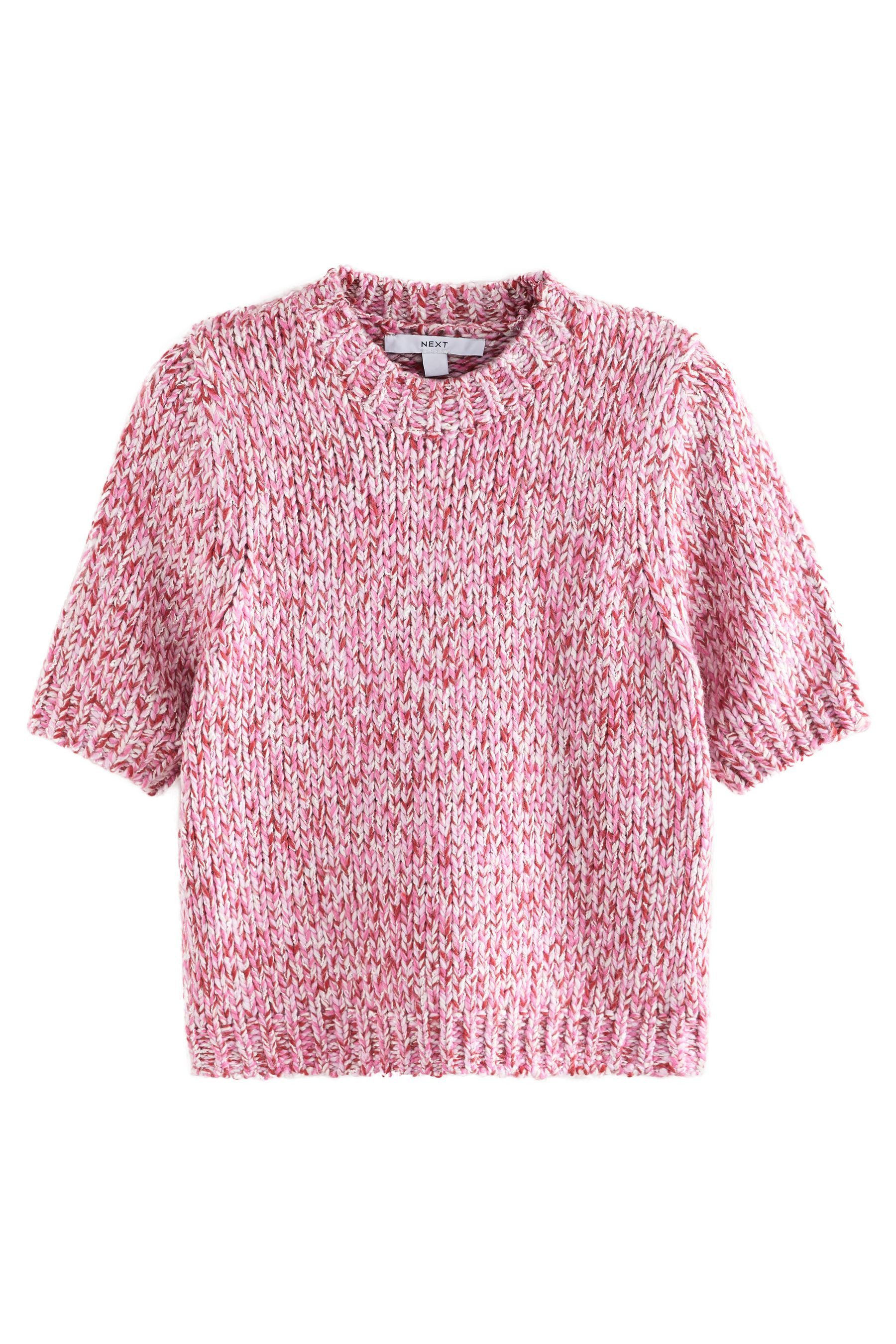Next Kurzarmpullover Twist-Strick T-Shirt mit halblangen Ärmeln, Petite (1- günstig online kaufen