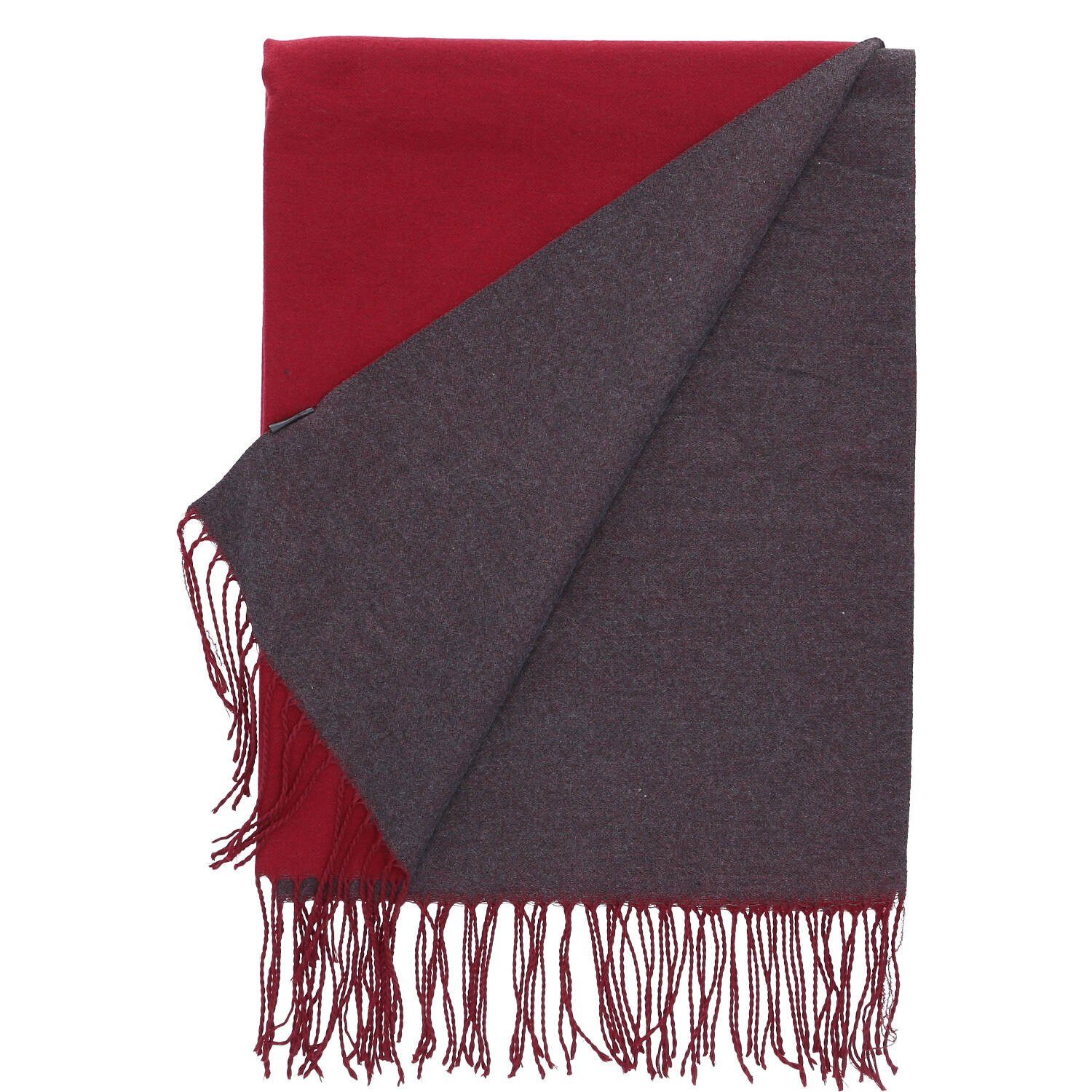 Antonio Strickschal Antonio Damen Schal soft Cashmera bordeaux/grau günstig online kaufen