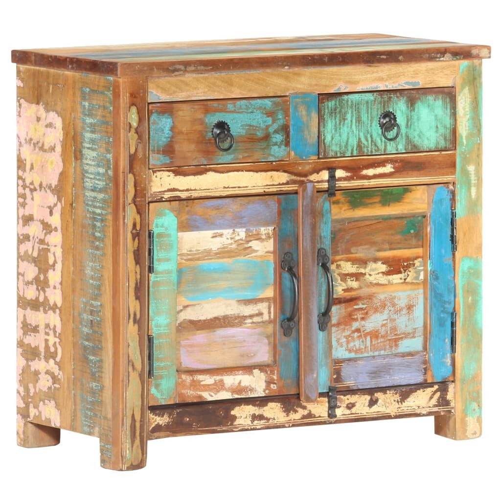 vidaXL Sideboard 70 x 35 x 65 cm Sideboard 70x35x65 cm Altholz Massiv