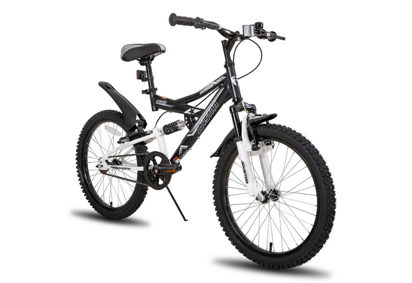 JOYSTAR Kinderfahrrad 20 Zoll bike für Jungen und Mädchen ab 7-12 Jahren Student Pendler, 1 Gang, mit vollgefedertem Stahlrahmen und 1-Gang-Antrieb mit Ständer