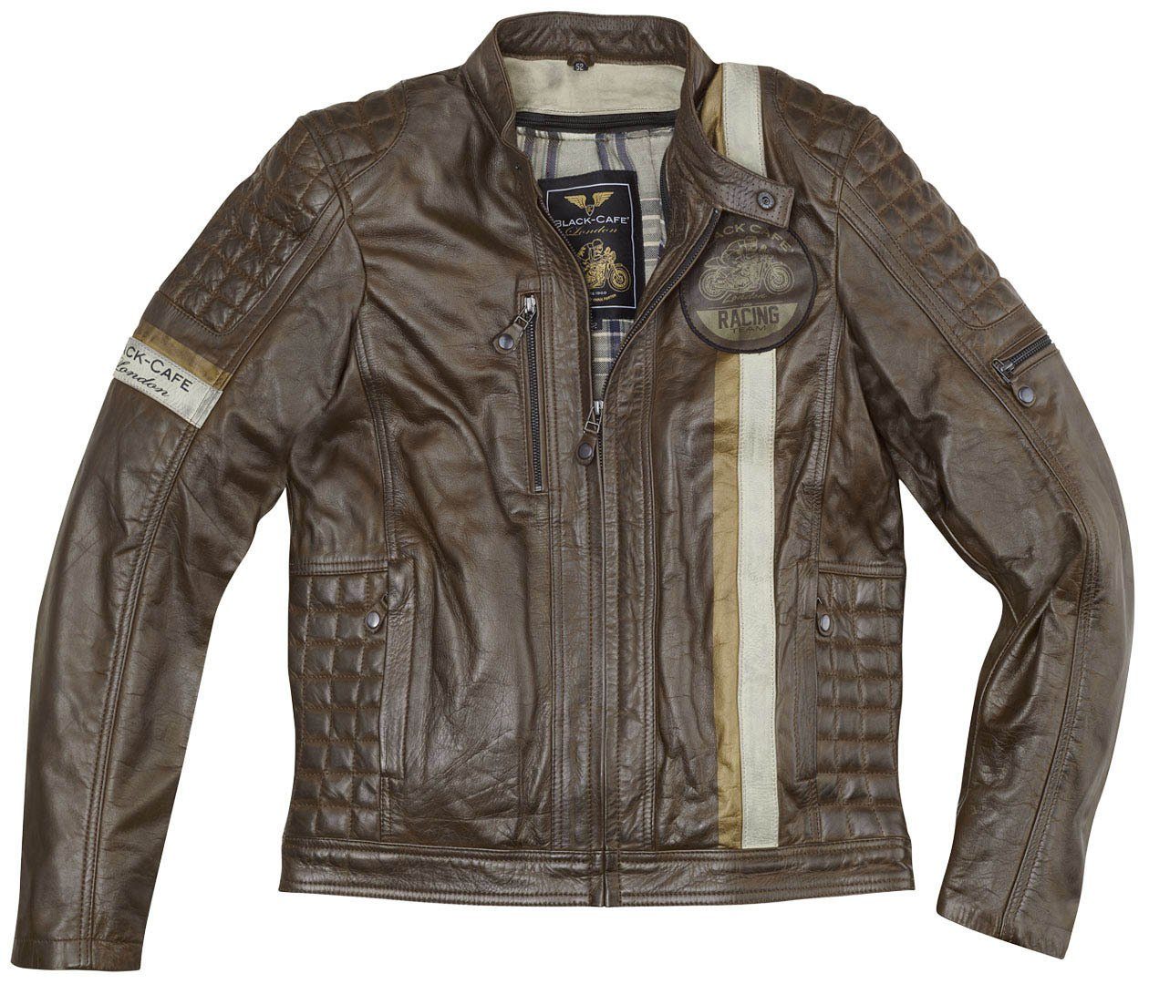 Black-Cafe London Motorradjacke Barcelona Motorrad Lederjacke herausnehmbar günstig online kaufen