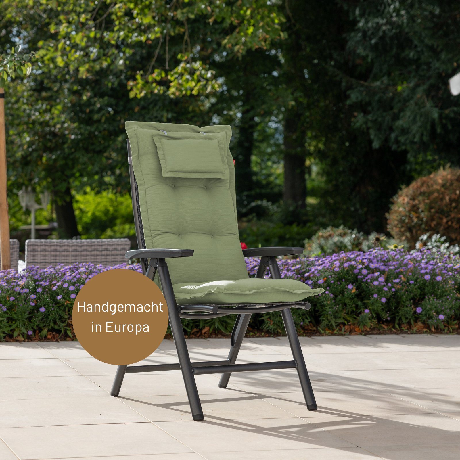 Herlag Hochlehnerauflage Ava Gartenstuhlauflage Hochlehner, abnehmbares günstig online kaufen