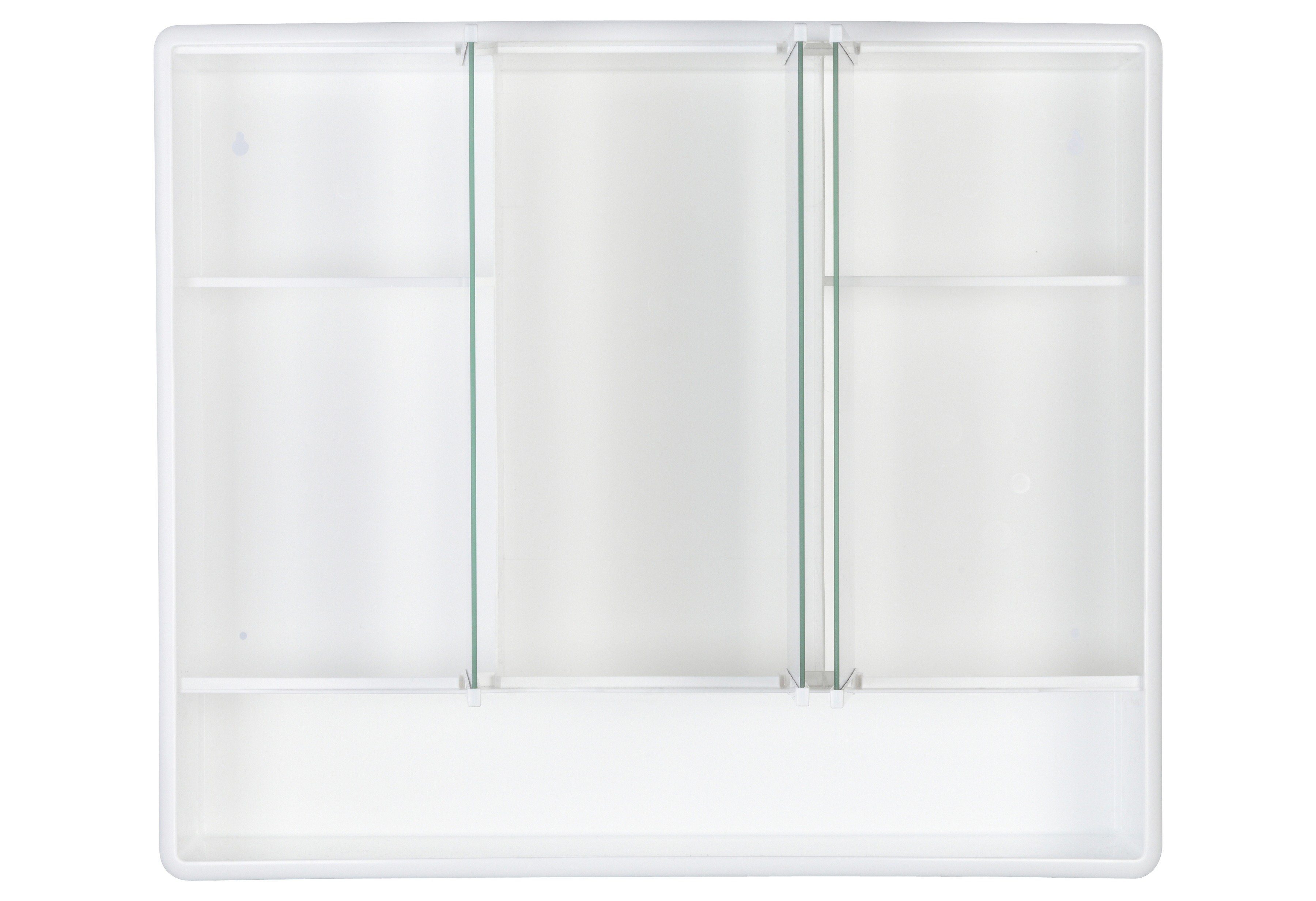 Lymo jokey 58 3 Spiegelschrank Breite, weiß, Kristallglasspiegeltüren cm