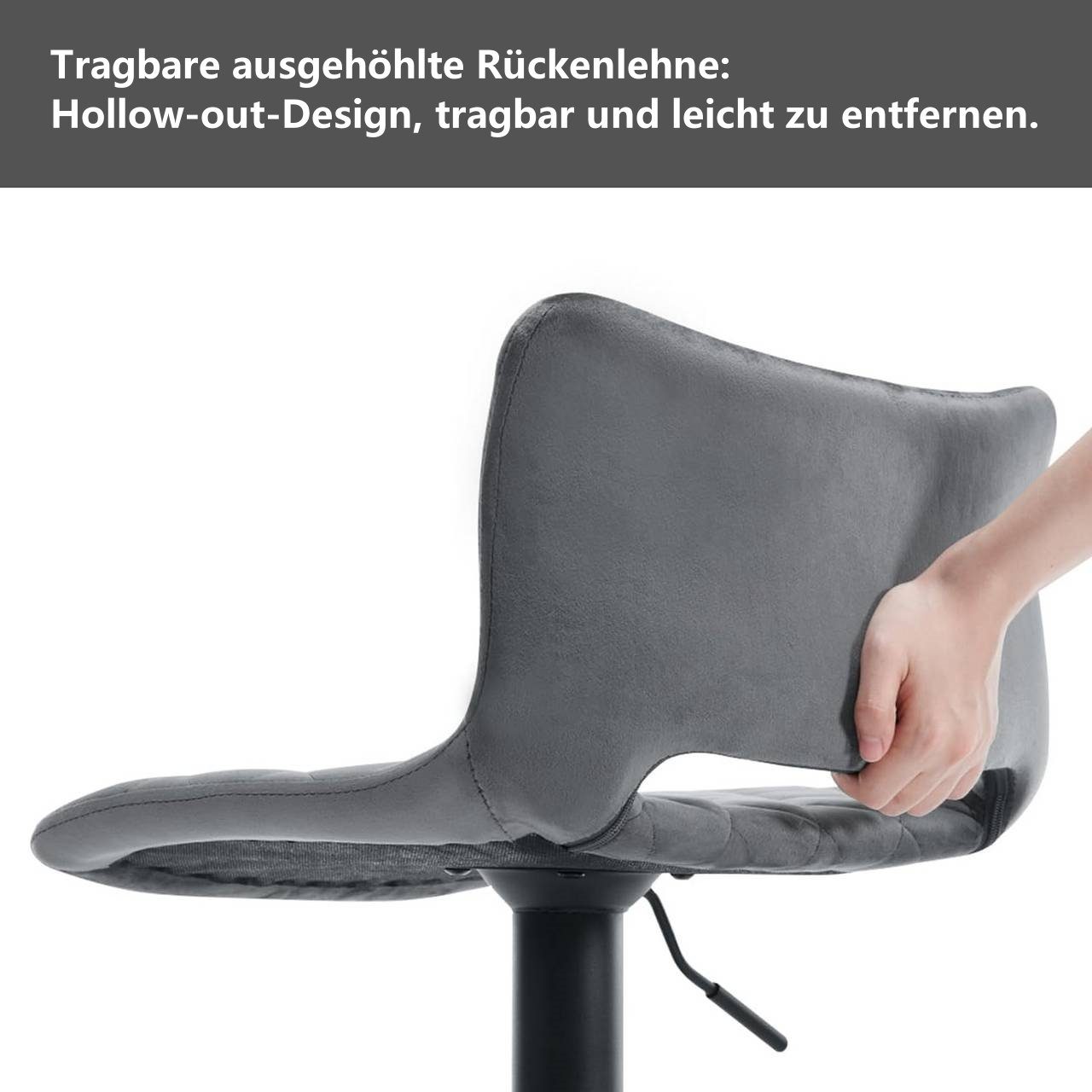 Woltu Drehhocker (2 St), höhenverstellbar drehbar, Barhocker