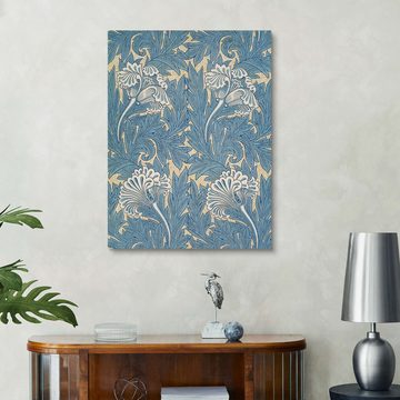 Posterlounge Holzbild William Morris, Tulpen, Orientalisches Flair Grafikdesign