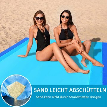 Picknickdecke Stranddecke Picknickdecke 210 x 200 cm Strandmatte Wasserdicht, GelldG