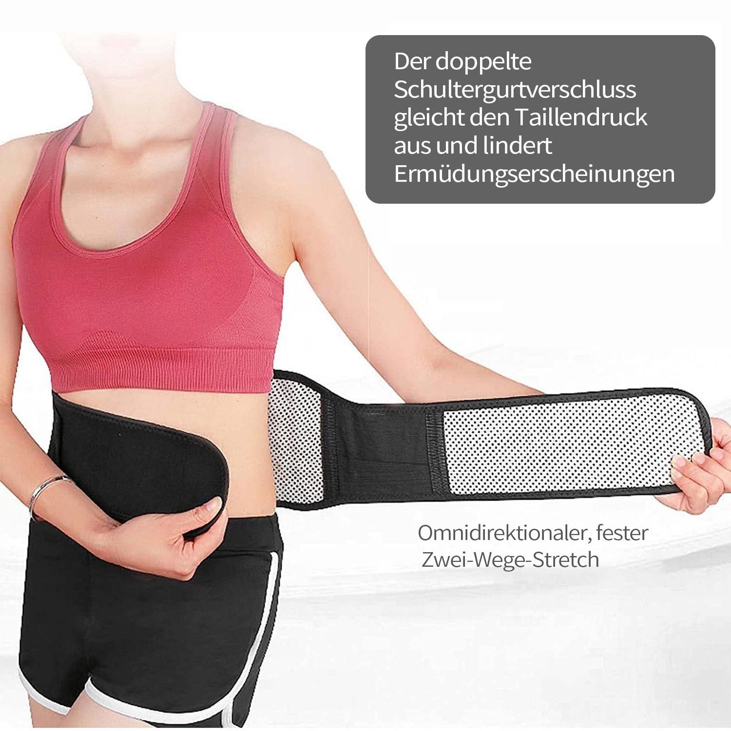 Refttenw Rückenbandage Wärmegürtel Rückenwärmer Selbstheizend Heizgürtel Lendenwirbelstütze