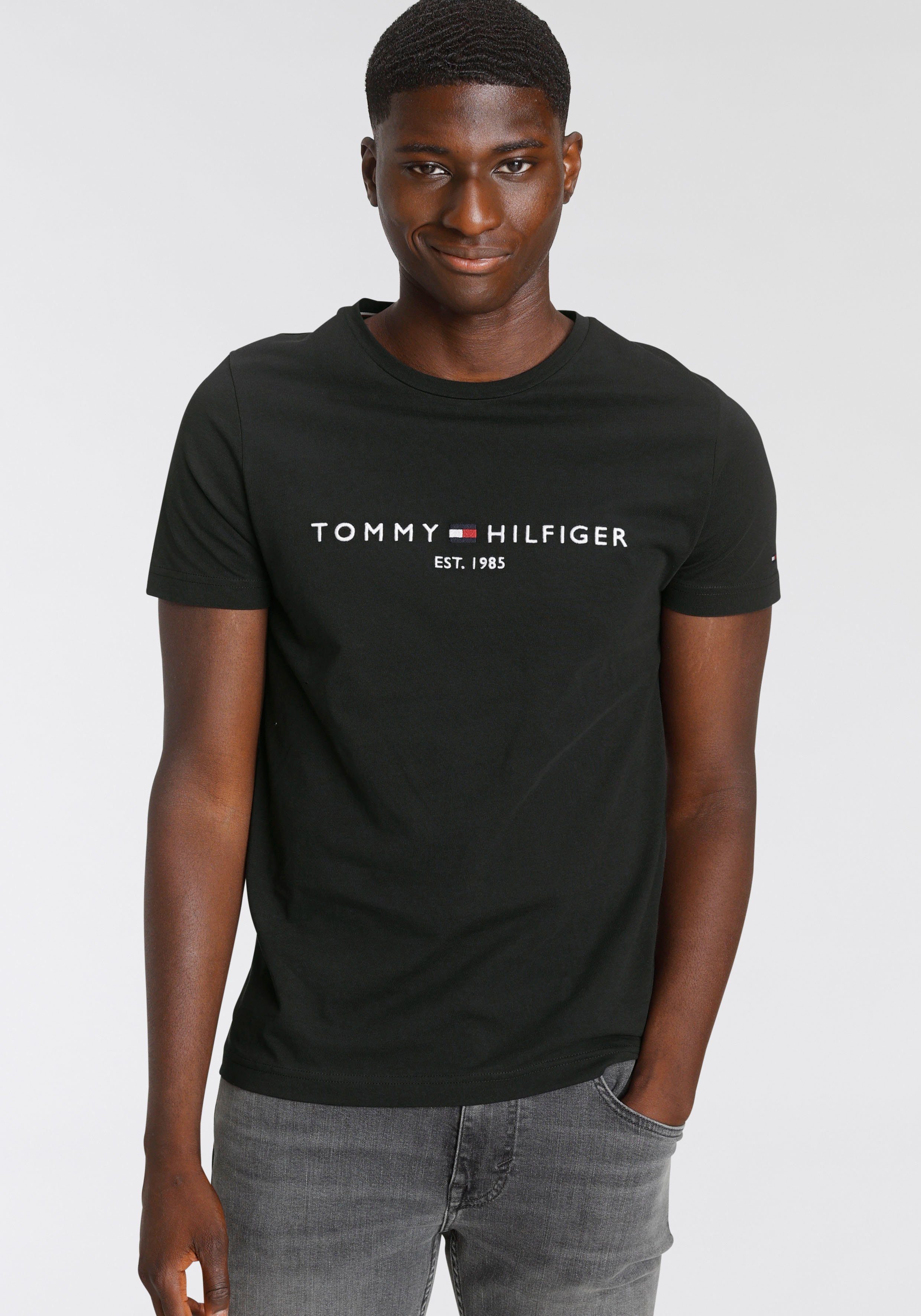 Tommy Hilfiger T-Shirt TEE black FLAG jet HILFIGER TOMMY