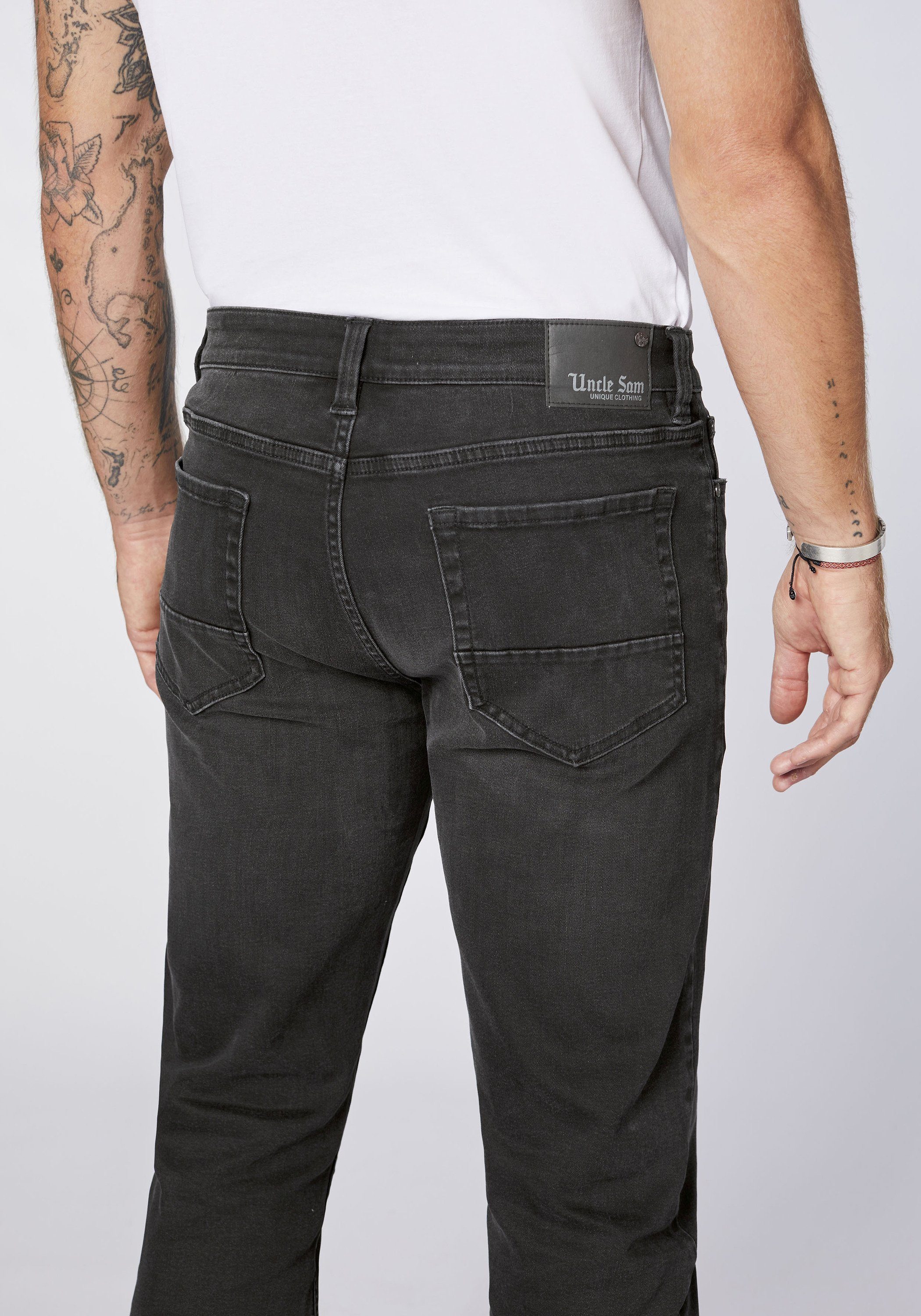 (1-tlg) Straight-Jeans in Sam Used-Optik Uncle