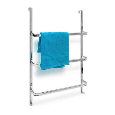 relaxdays Handtuchhalter Tür-Handtuchhalter groß