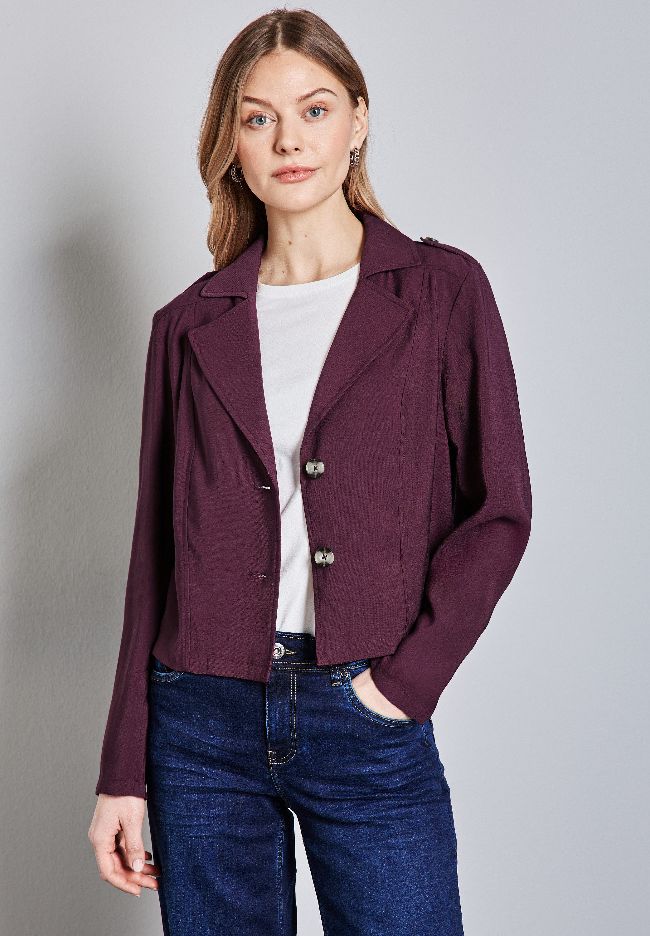 STREET ONE Kurzjacke mit Reverskragen