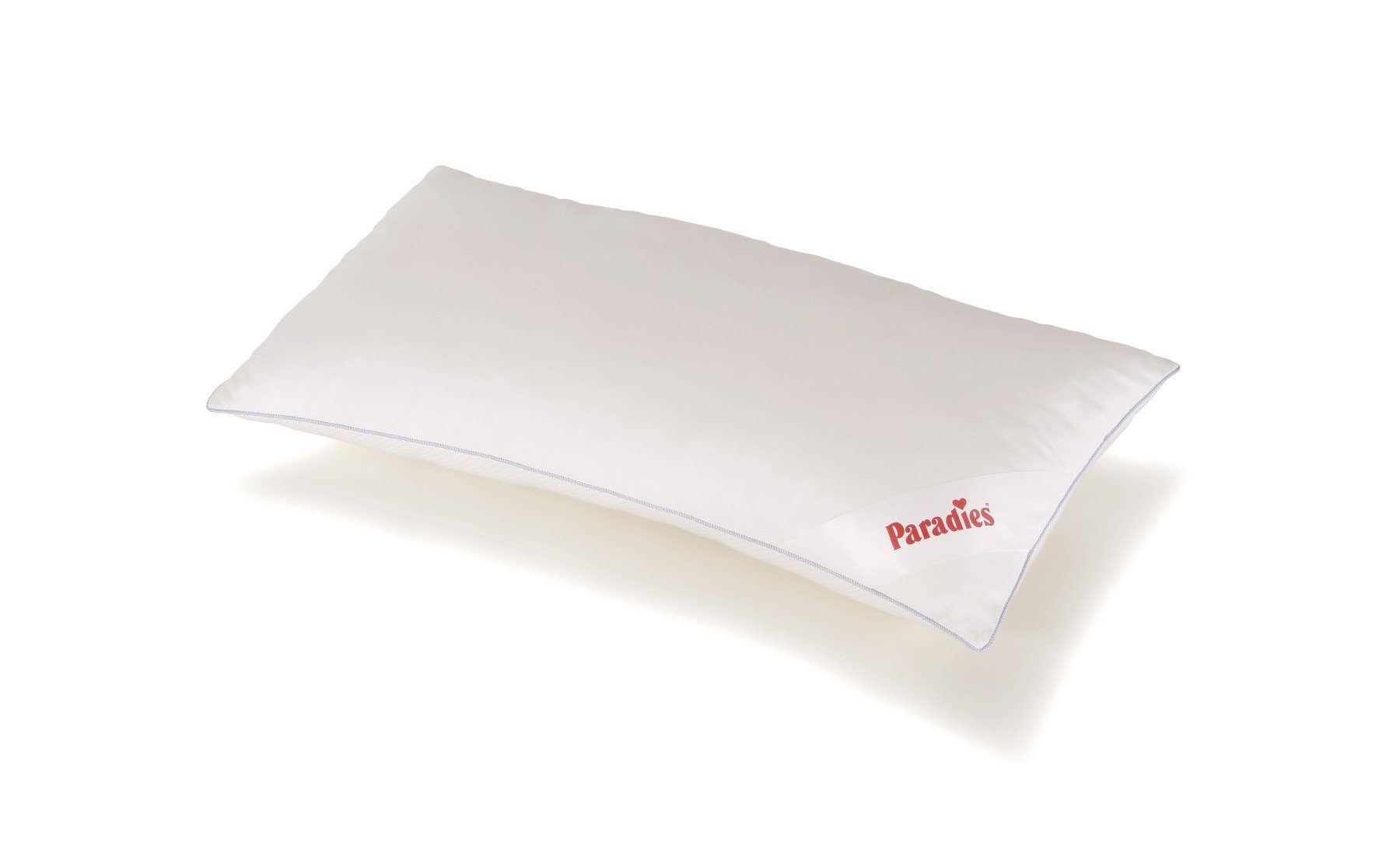 Paradies Kopfkissen Softy Cool Bio, Füllung: 100% Polyester, Bezug: Unterseite: 100% Baumwolle kbA, Oberseite: 52% Polyester, 48% Silikonbeschichtung mit paraffinhaltigen Mikrokapseln, Seitenschläfer, Rückenschläfer, Bauchschläfer, kühlender Bezug mit paraffinhaltigen Mikrokapseln