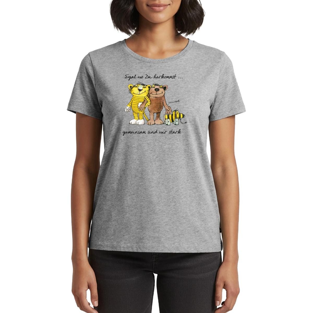 T-Shirt Janosch Bär Tigerente Tiger Gemeinsam Stark Frauen Premium T-Shirt