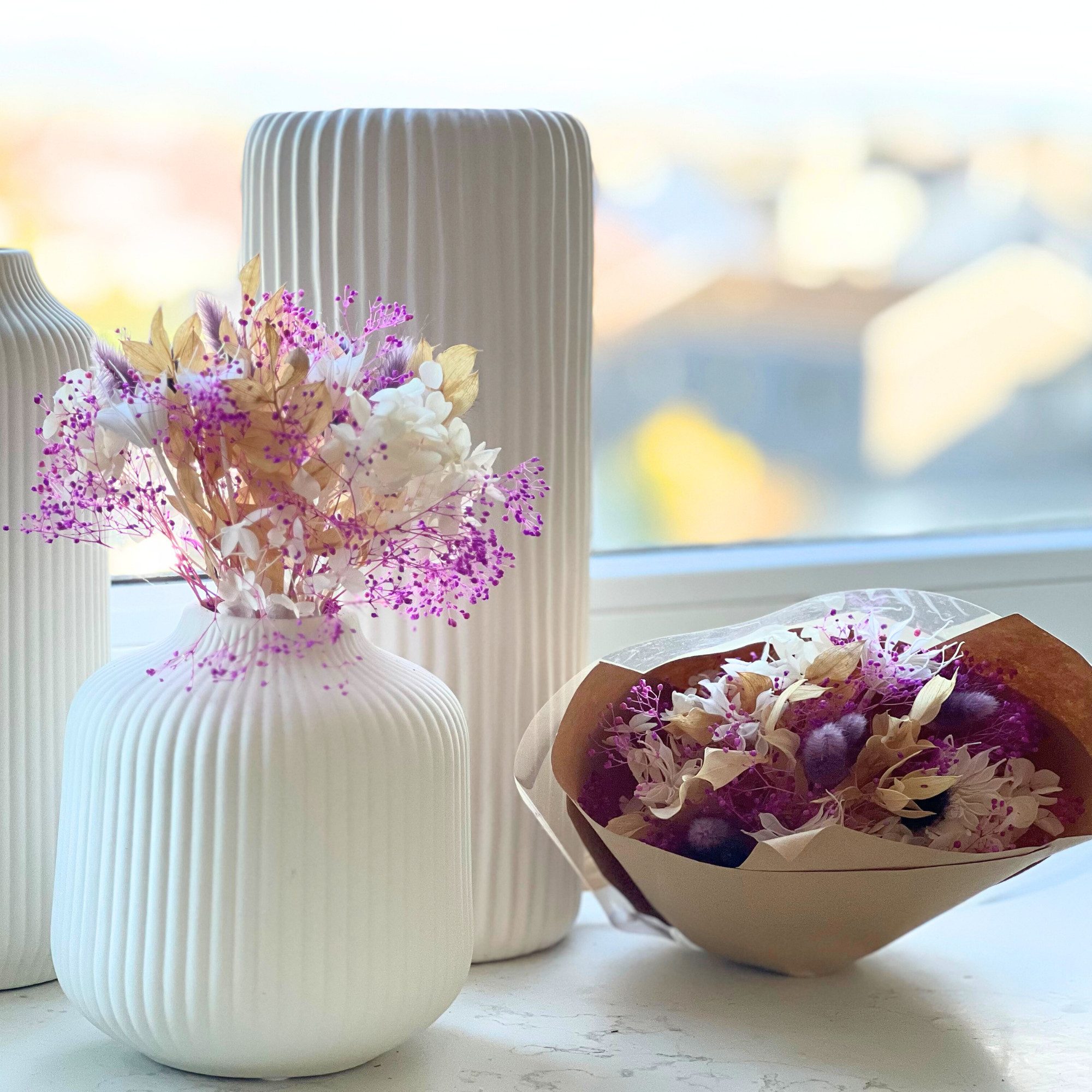 Trockenblume LAYBA Trockenblumenstrauß Lavendelliebe, Layba