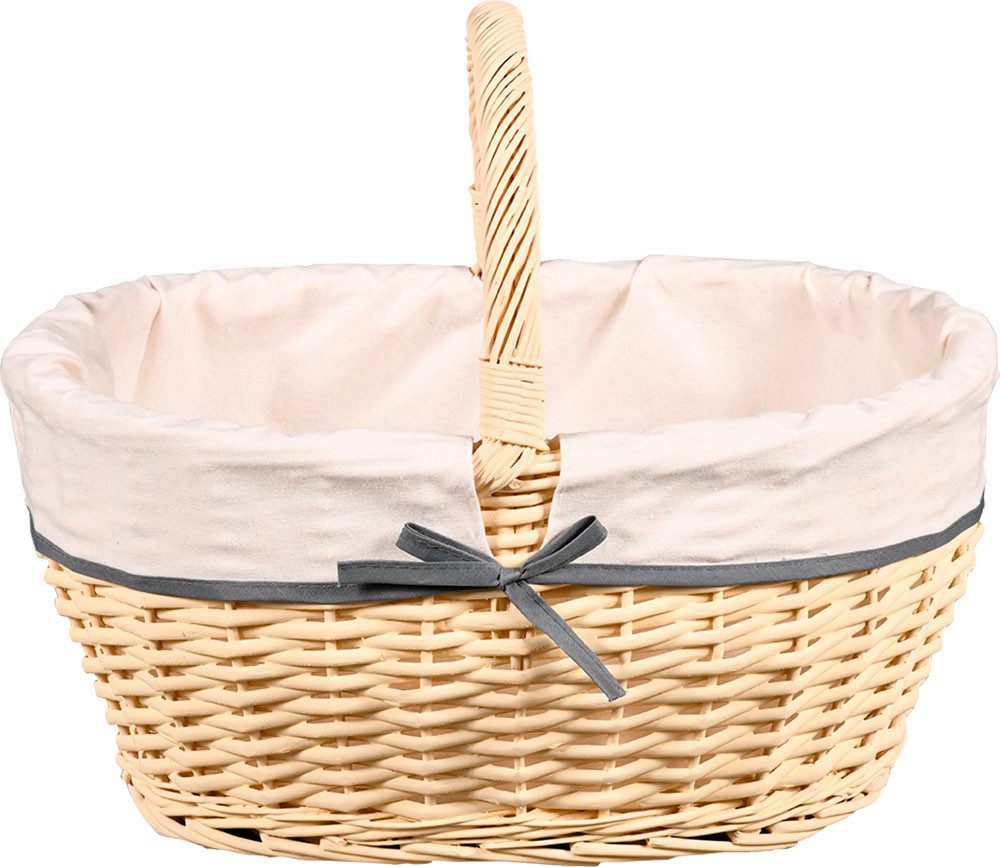 KESPER® Einkaufskorb, Weidengeflecht mit Textilfutter günstig online kaufen