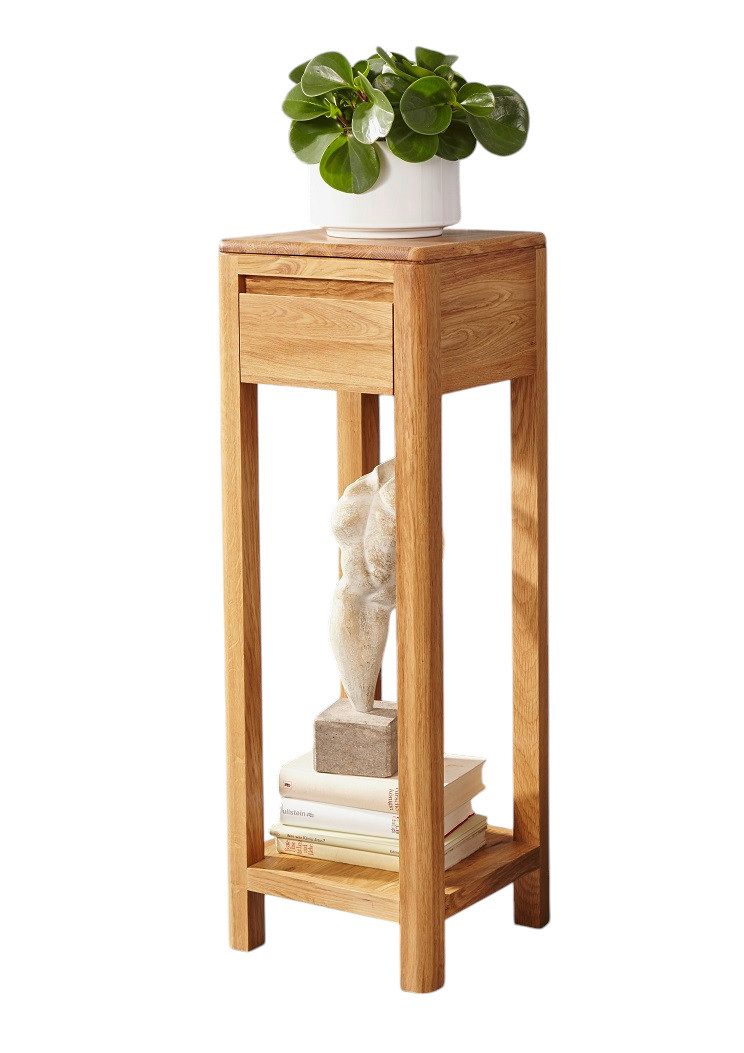 Main Möbel Blumentisch Blumensäule 30x90cm "Bayreuth" Wildeiche massiv