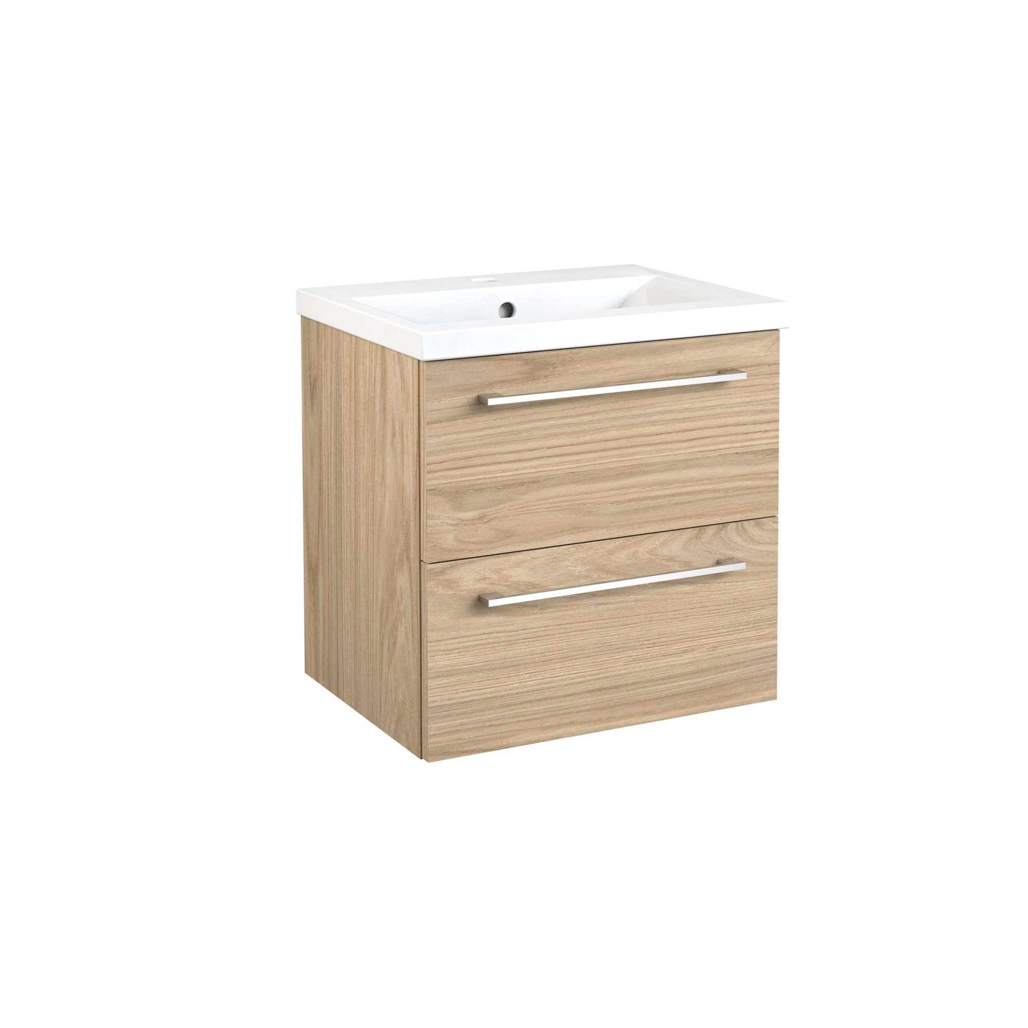 Waschtisch Scandic, Waschbeckenunterschrank inkl. Waschbecken, Badmöbel
