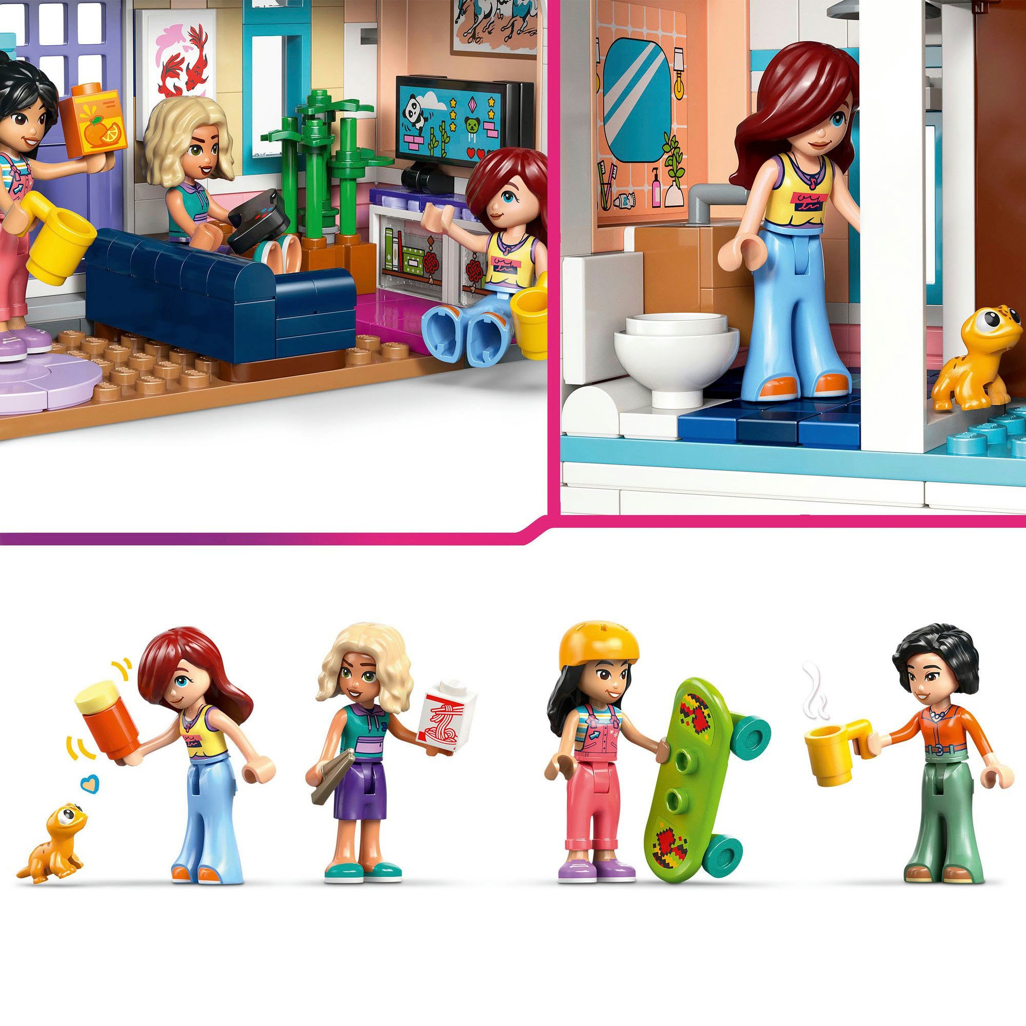 LEGO® Lianns Familienhaus (42687), LEGO Friends Konstruktionsspielsteine, (946 St), Made in Europe – Bild 5 von 5