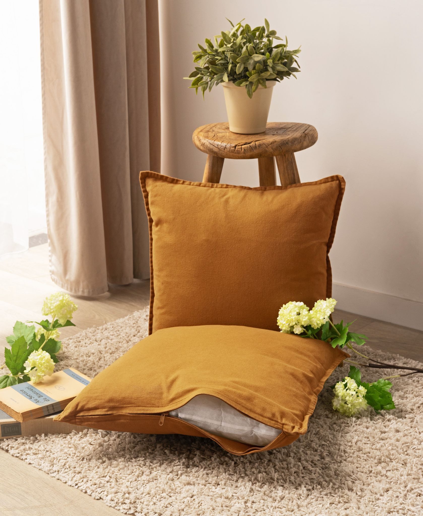 JACK Kissenbezüge 45x45cm 2er Set Kissenhülle Leinenoptik Mistral, (2 Stück günstig online kaufen