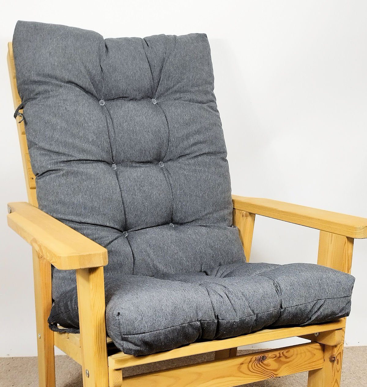 Rattani Hochlehnerauflage Polster Kissen Gartenstuhl Gartenmöbel Sevila Dra günstig online kaufen