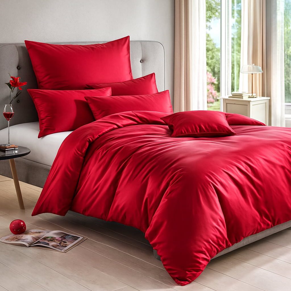 TRAUMSCHLAF Постельное белье Uni Tencel™ Lyocell, Lyocell, 2 teilig, glatte Oberfläche und super angenehmes weiches Hautgefühl