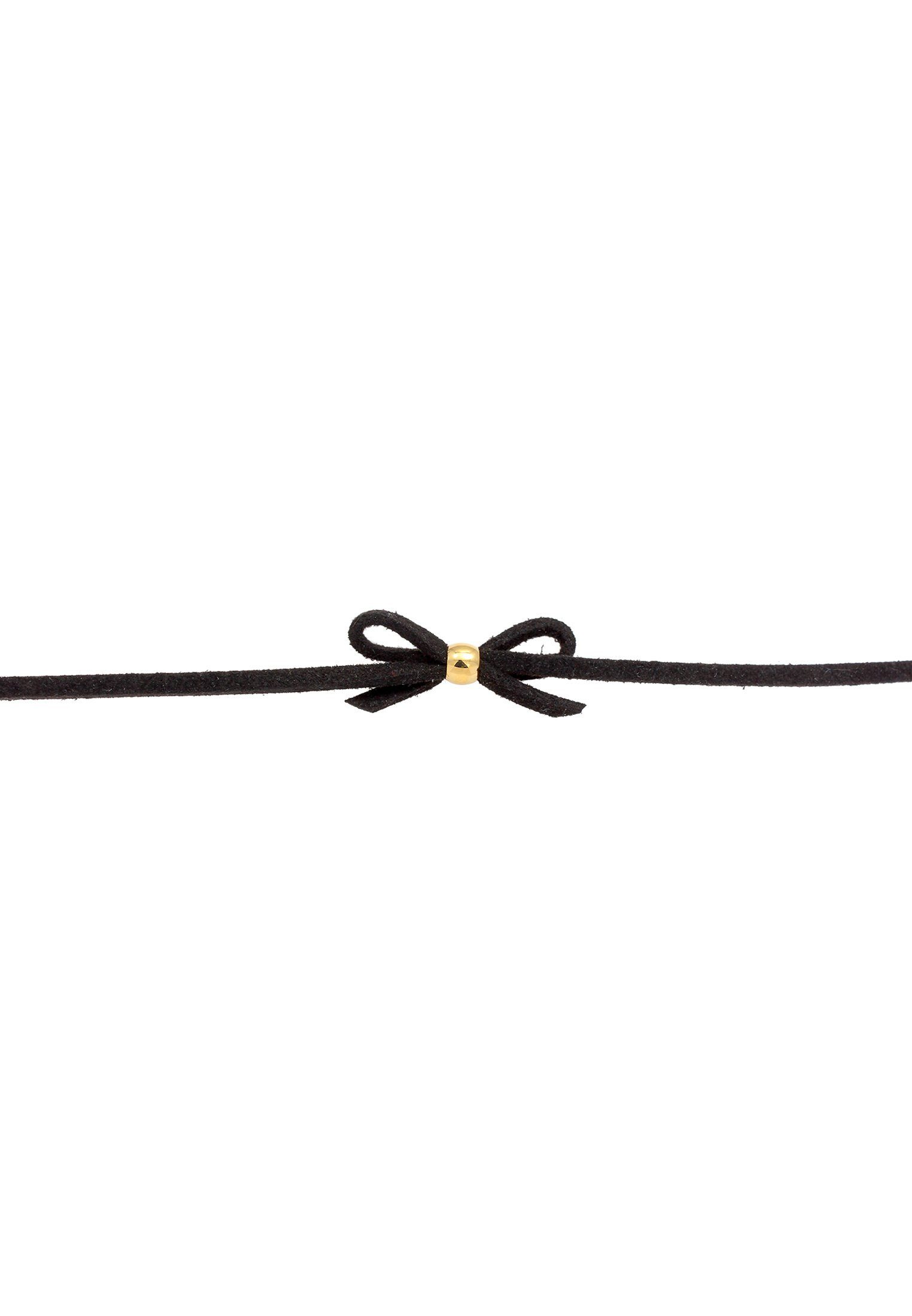 Elli Kette ohne Anhänger Elli Halskette Kropfband Choker Leder Schleife Tra günstig online kaufen
