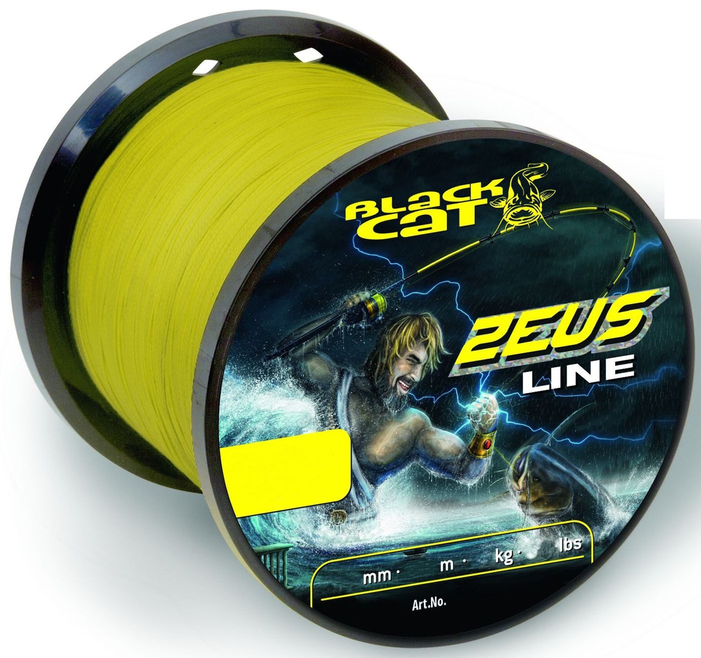 Angelschnur Black Cat Zeus Line Schnur - 3000m Wallerschnur