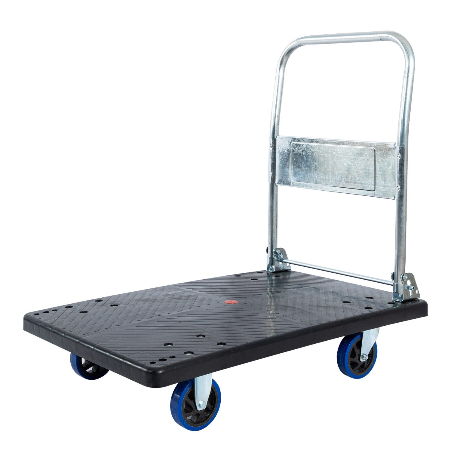 FOXSPORT Transportwagen klappbar, Plattformwagen, Transportroller, Handwagen, Klappwagen, Einklappbarer 90° Handgriff, Belastbar bis 250 kg, Ladefläche 90x60 cm