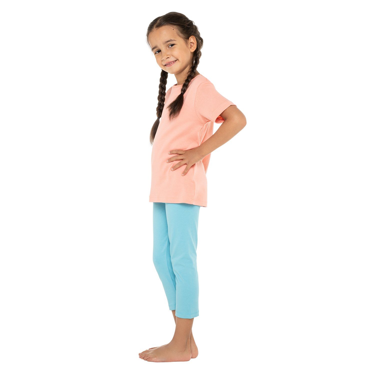 celodoro 3/4-Leggings Kinder Leggings (3/4 Capri) Stretch-Jersey Hose aus Baumwolle – Bild 2 von 2
