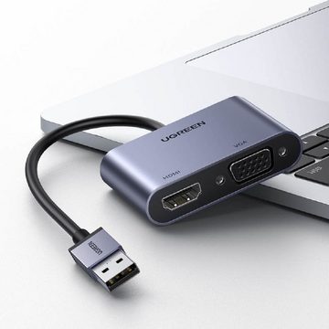 UGREEN USB - HDMI 1.3 (1920 x 1080 60Hz) + VGA 1.2 (1920 x 1080 60Hz) USB-Adapter