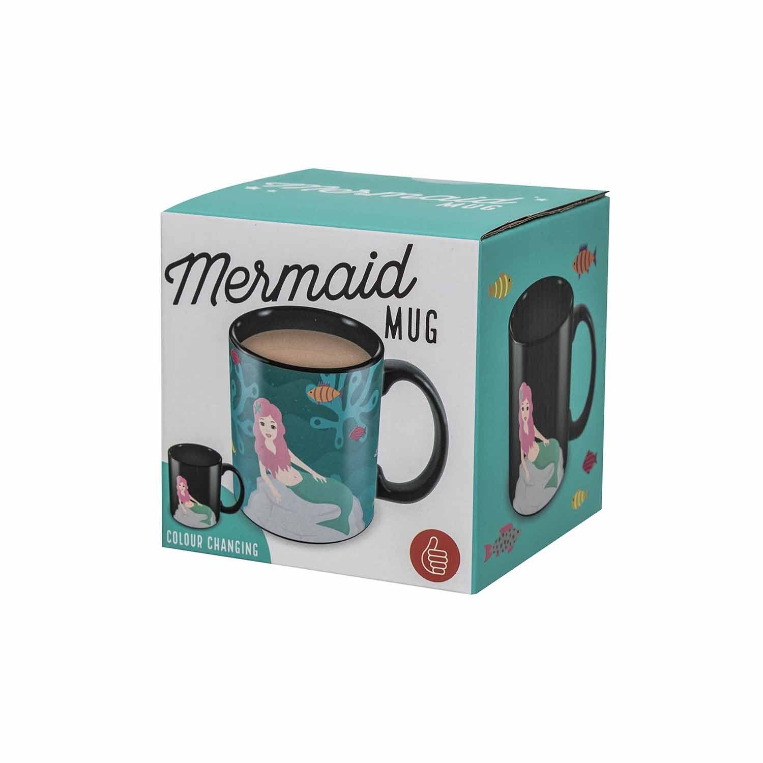 mit Farbwechseleffekt "Meerjungfrau" Up Farbwechsel, Keramik, - Change (Mermaid Mug) Tasse Thumbs Heat