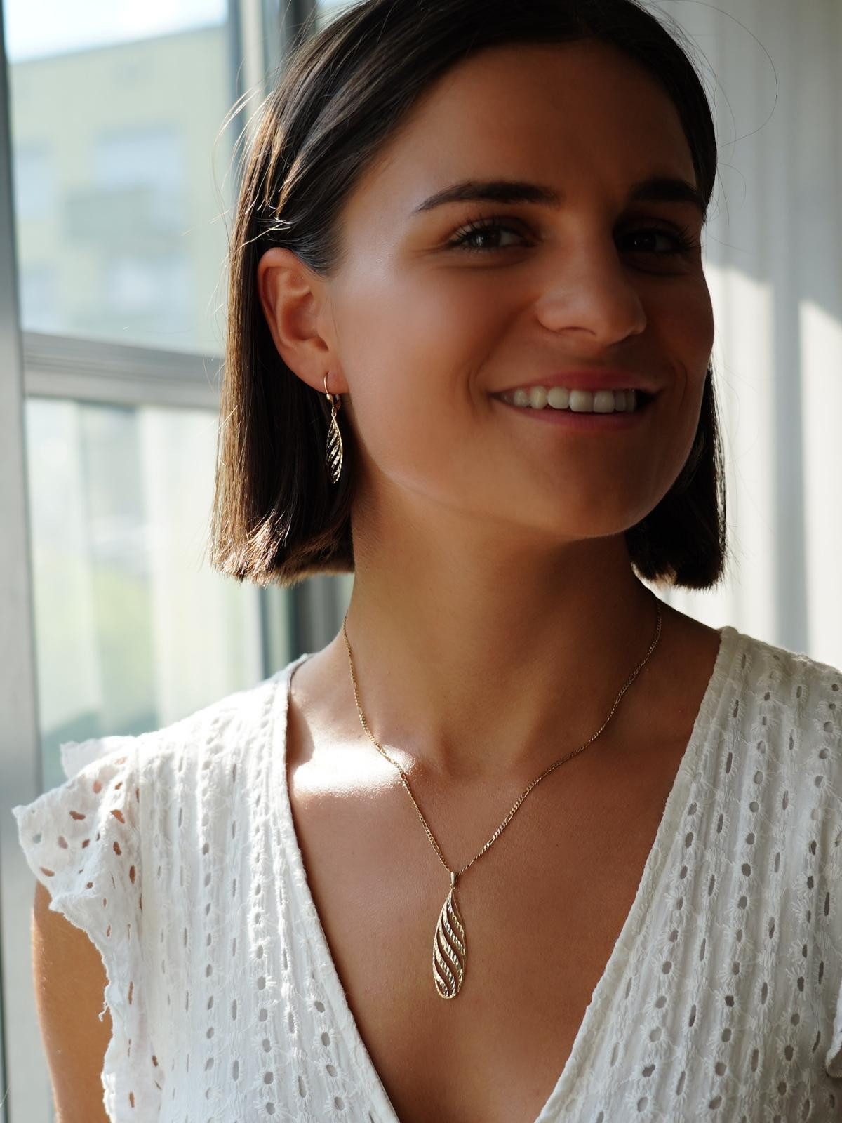 My Gold Paar Ohrhänger Damen Ohrringe hängend Gold 585 (14 Karat) ohne Stei günstig online kaufen