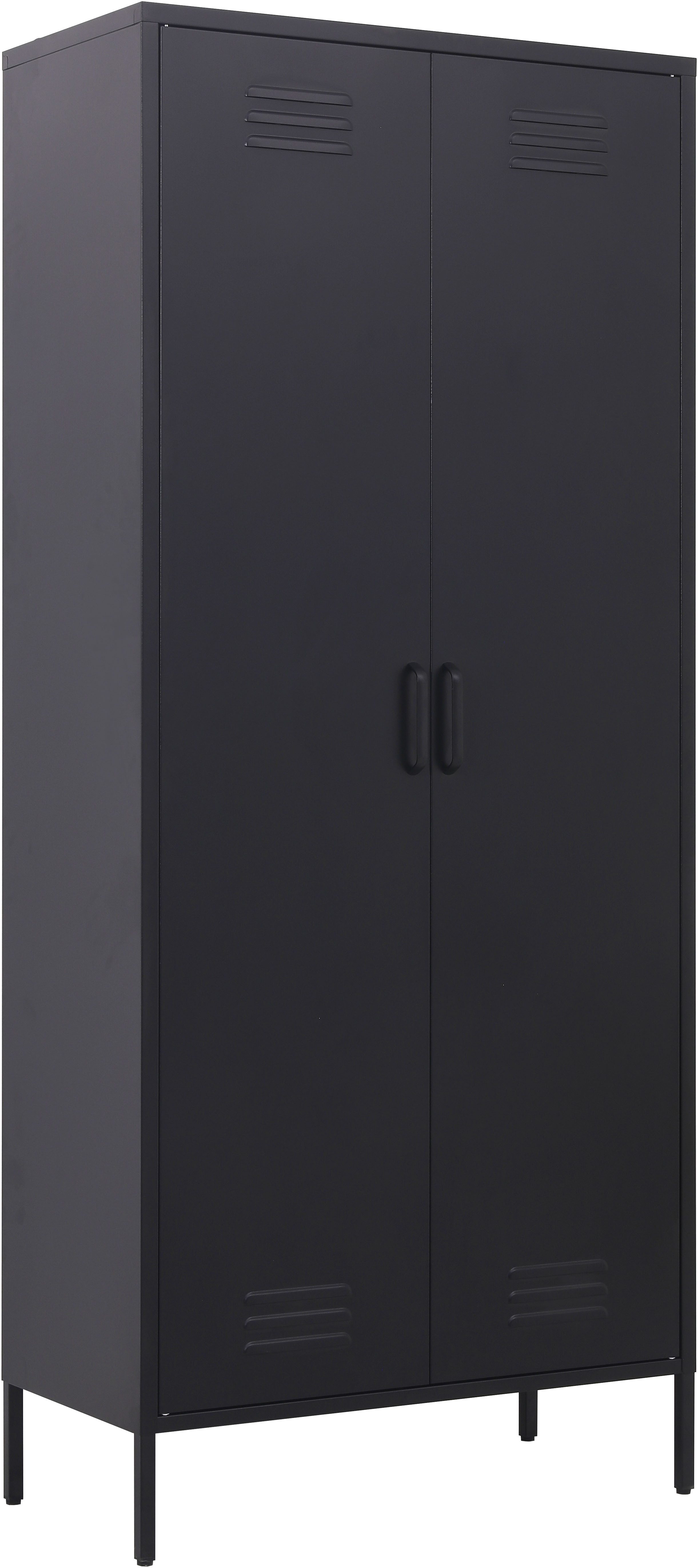 OTTO home Drehtürenschrank Kleiderschrank Schrank Metallschrank Mehrzweckschrank Siena Spind (in 4 Farben aus Metall) in der Höhe verstellbar, abschließbar