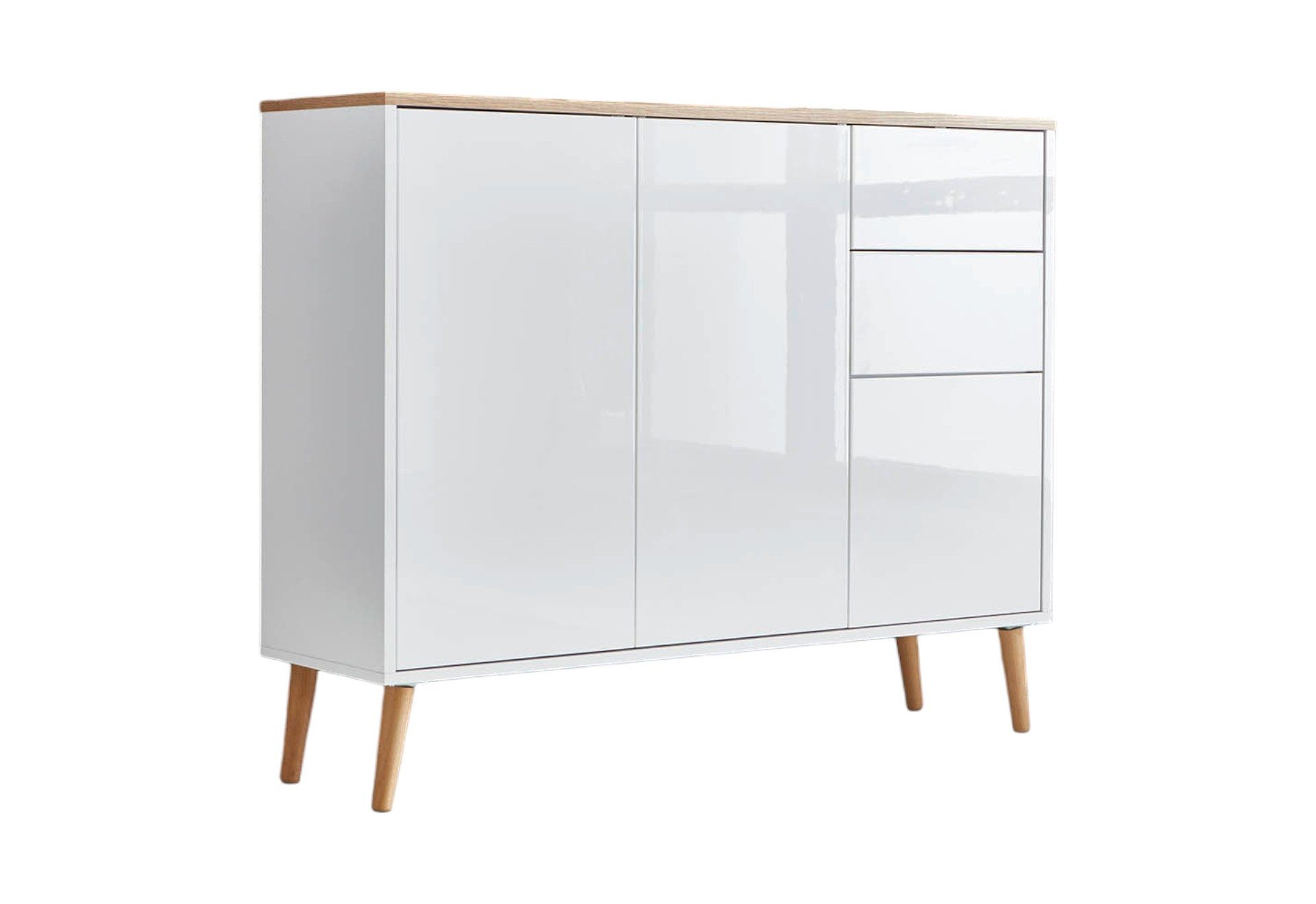 moebel-dich-auf Sideboard BEN 10 (4 Holzfüße, günstig online kaufen