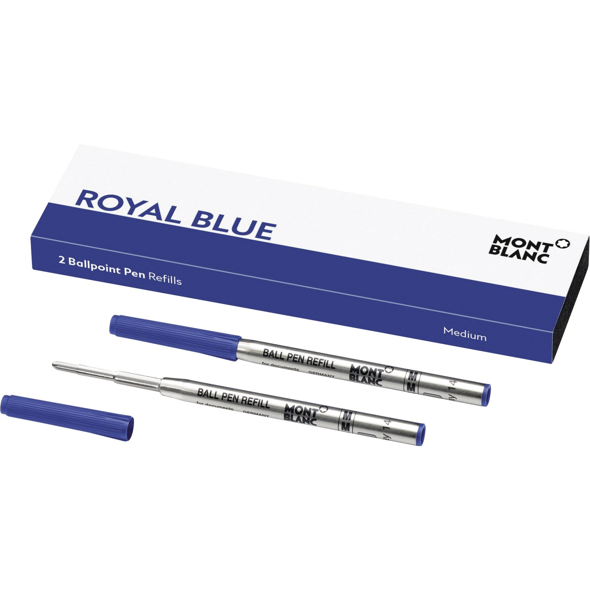 MONTBLANC Kugelschreiber Kugelschreibermine 128214 royal blue M blau 2 Stück
