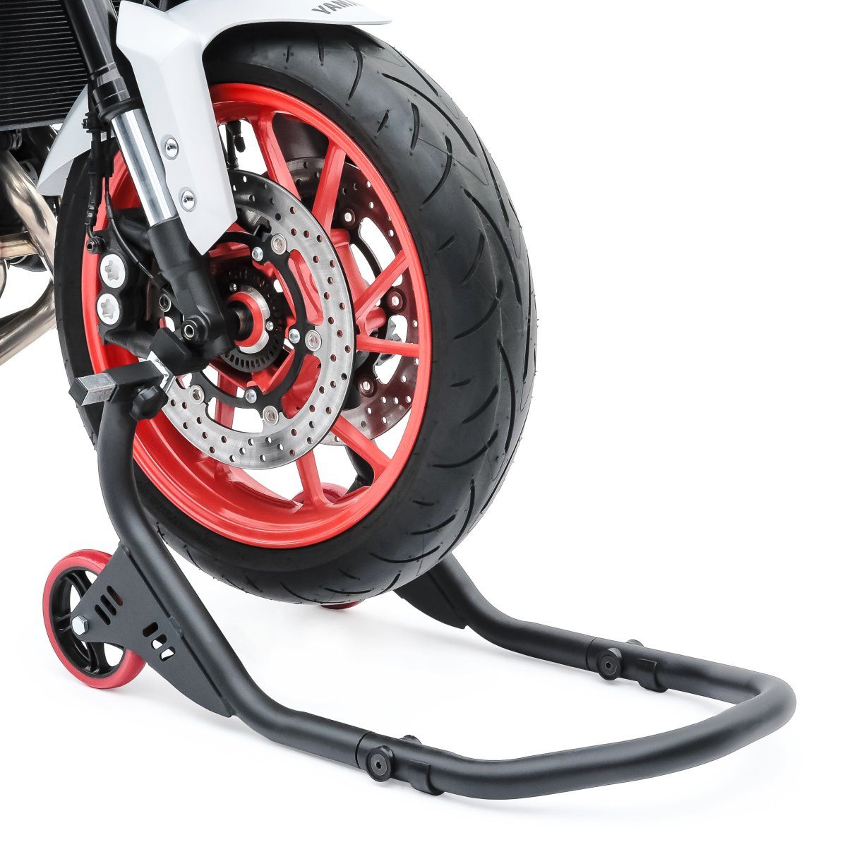 ConStands Motorradheber Motorrad Montageständer Vorne # Falcone für Vorderrad Gabel Bremszange