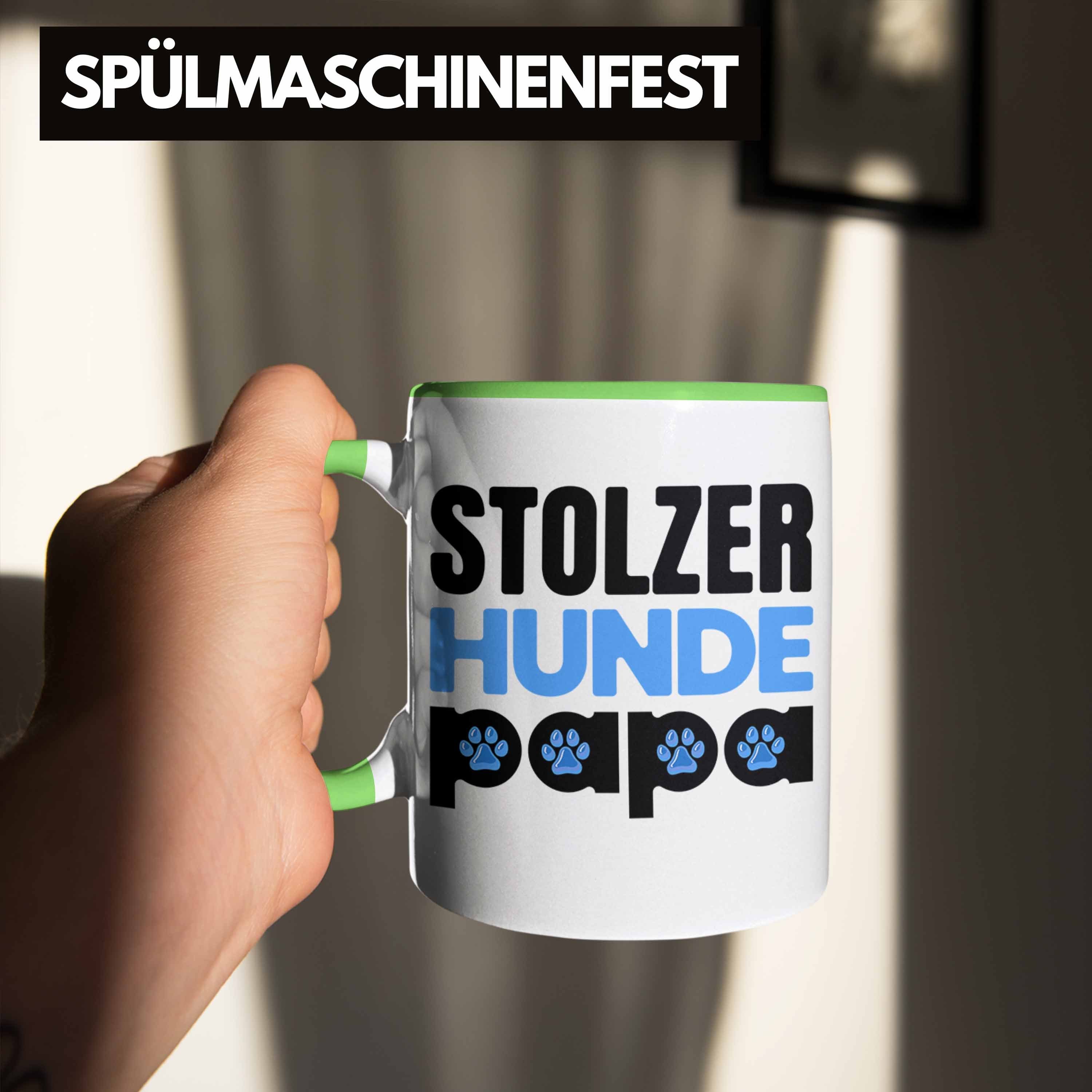 Herrchen Tasse Becher Geschenk Trendation Trendation Grün Papa Stolzer Hundepapa Geschenkidee Und Hunde für - Tasse Hunde-Papis