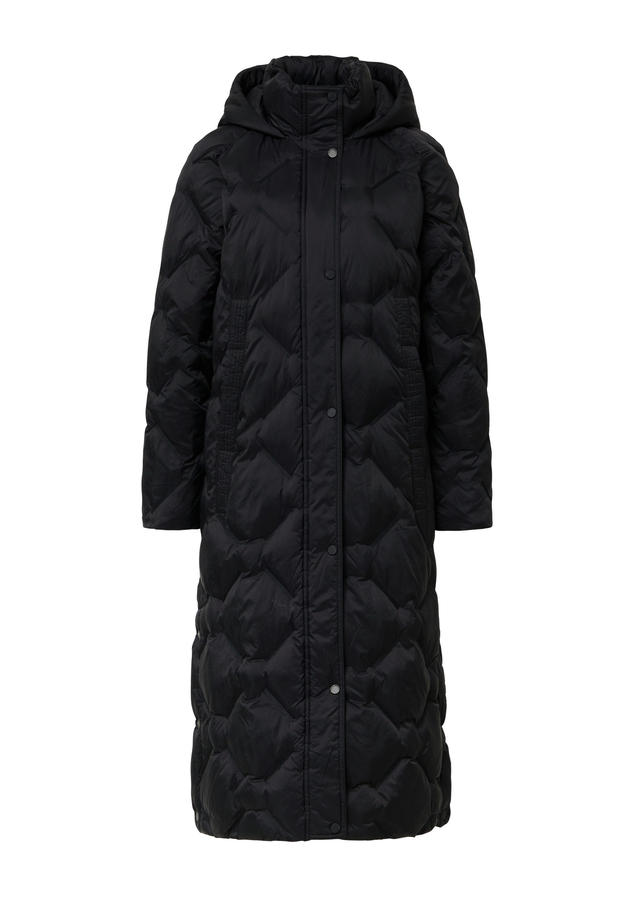 comma Wintermantel Outdoor-Mantel Langer Steppmantel mit Rucksack-Trägern