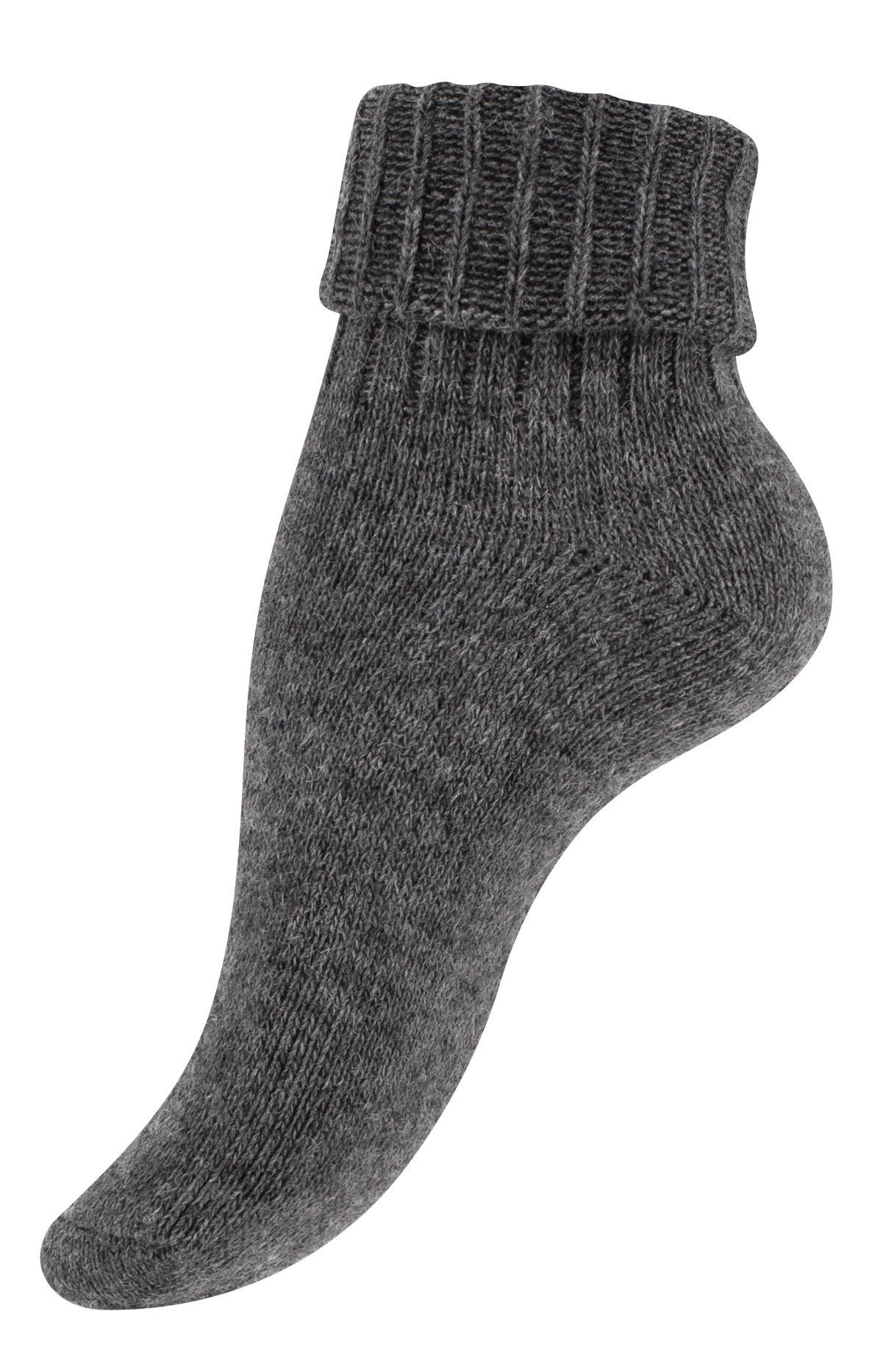 Cotton Prime® Socken Alpaka Socken mit Umschlag (2-Paar) wärmend und weich – Bild 4 von 4