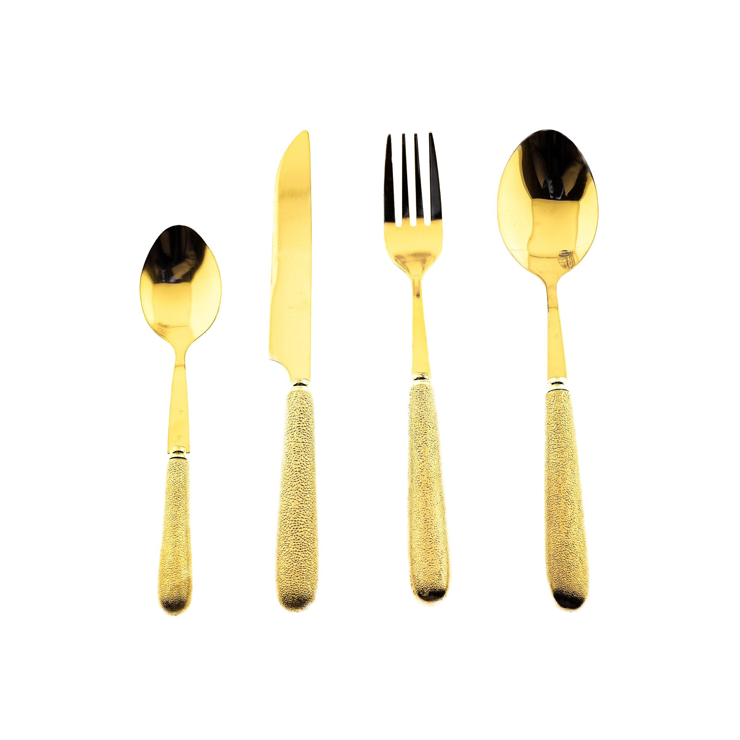 ZELLERFELD Besteck-Set 24-Teilig Besteckset mit Ständer 18/10 Edelstahl (24-tlg)