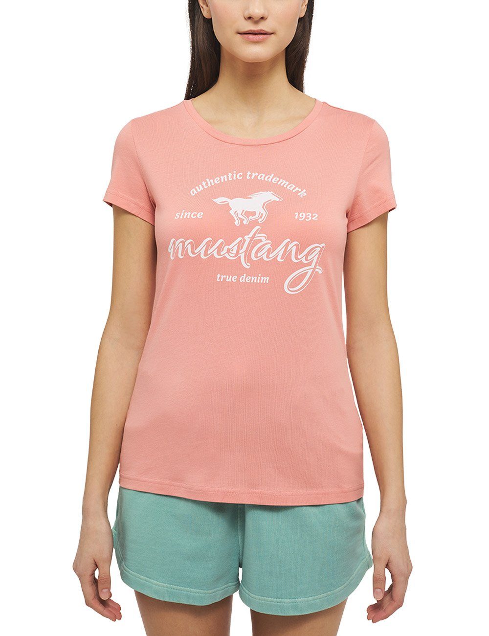 MUSTANG T-Shirt Alexia C Print pink | T-Shirts