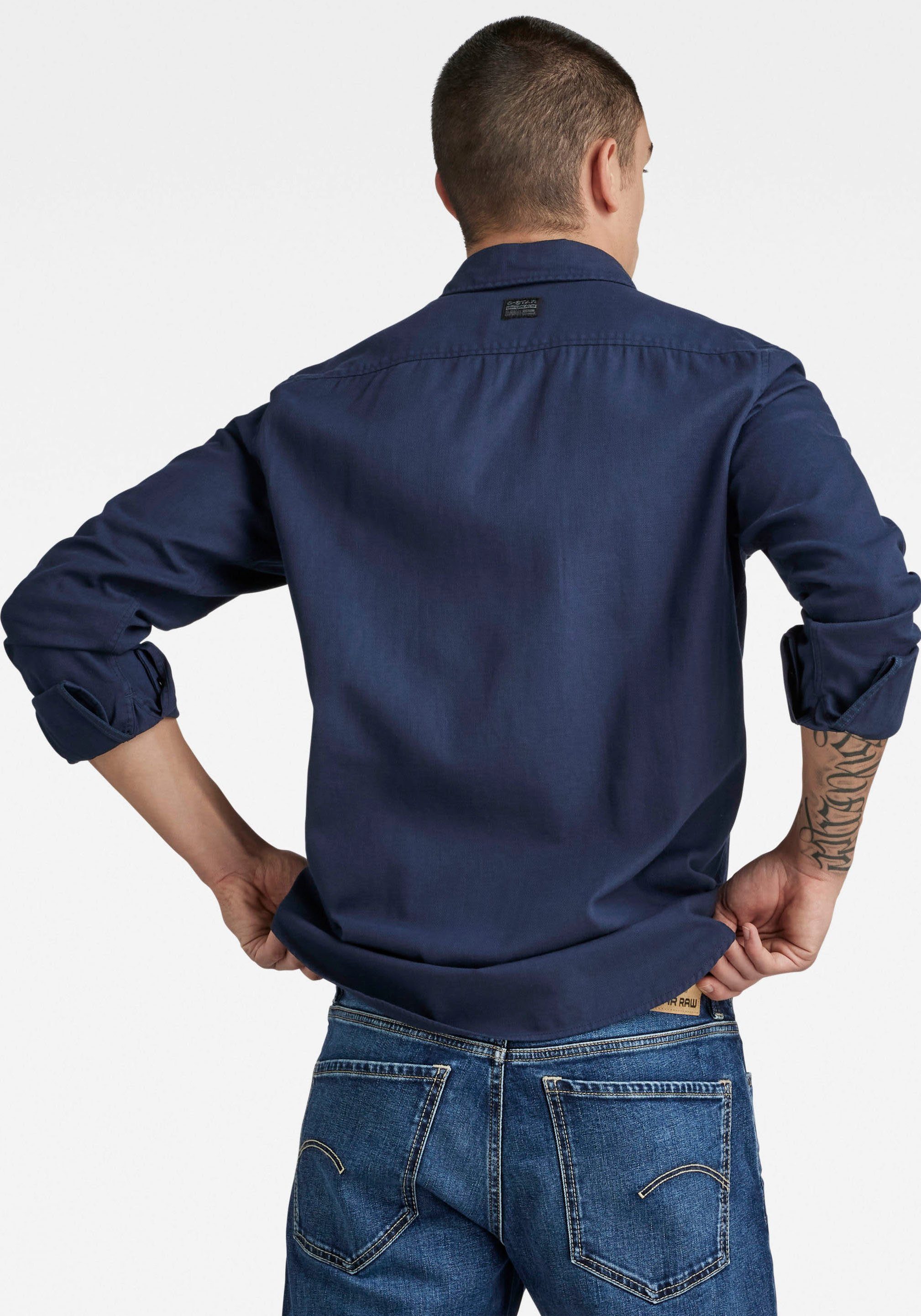G-STAR Jeanshemd Marine Slim mit Pattentaschen