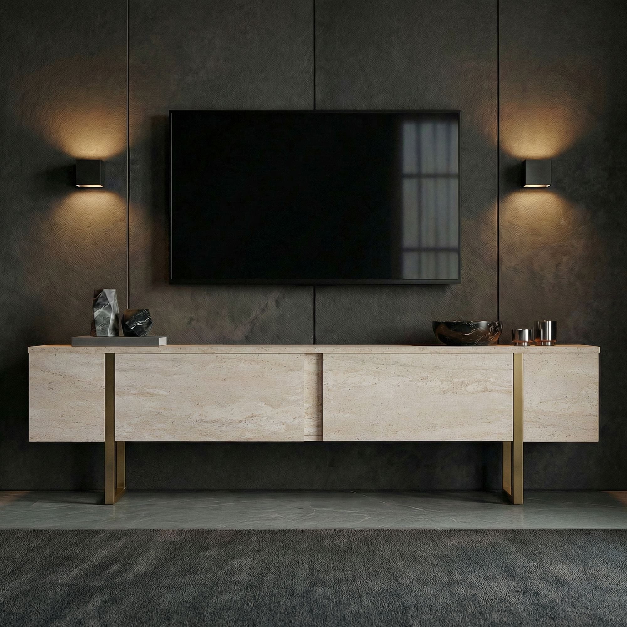 Skye Decor TV-Board Boho Design (1 St), Modernes Wohnzimmertv-Möbel, Breite : 180 cm